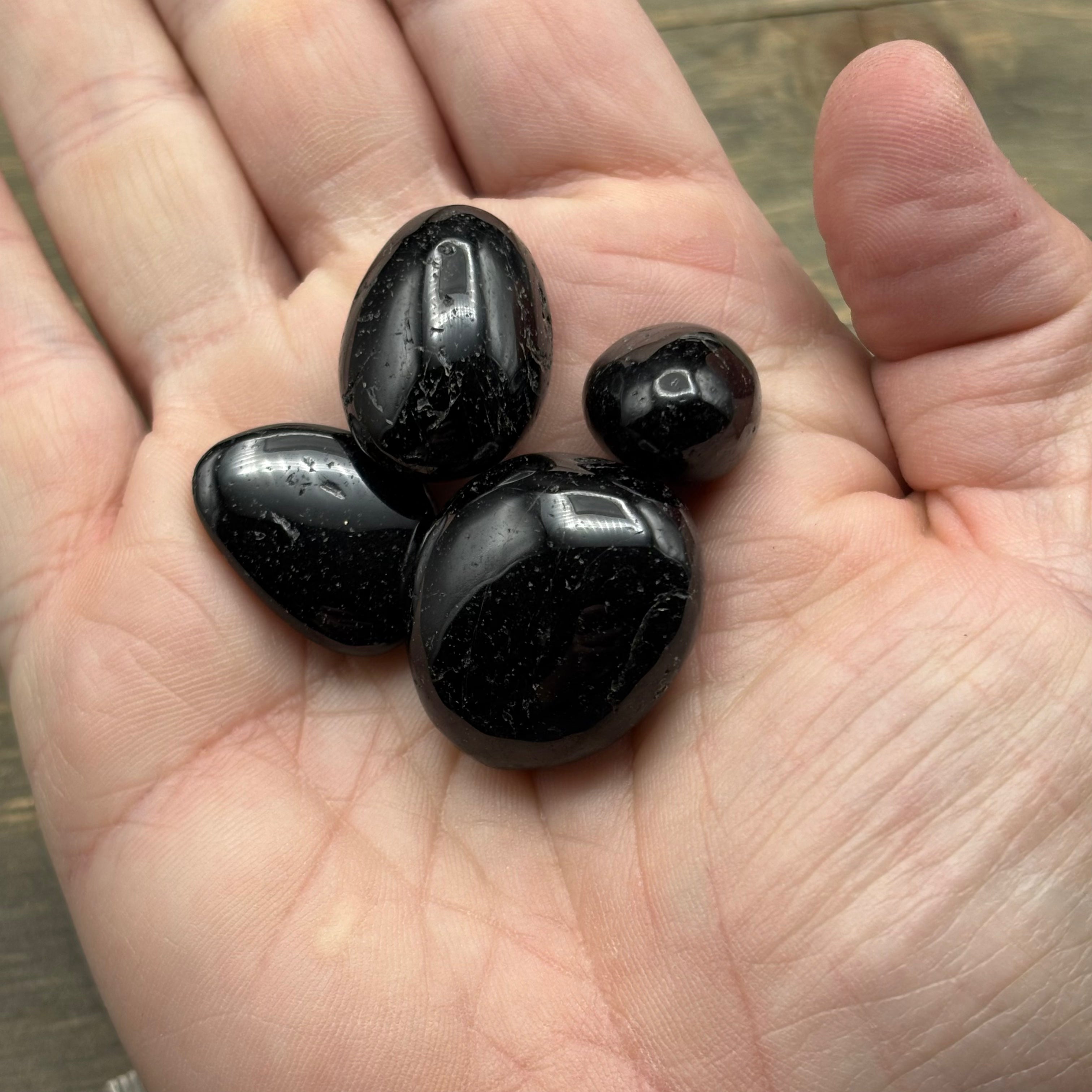 Black Tourmaline Polish - Kit of 4