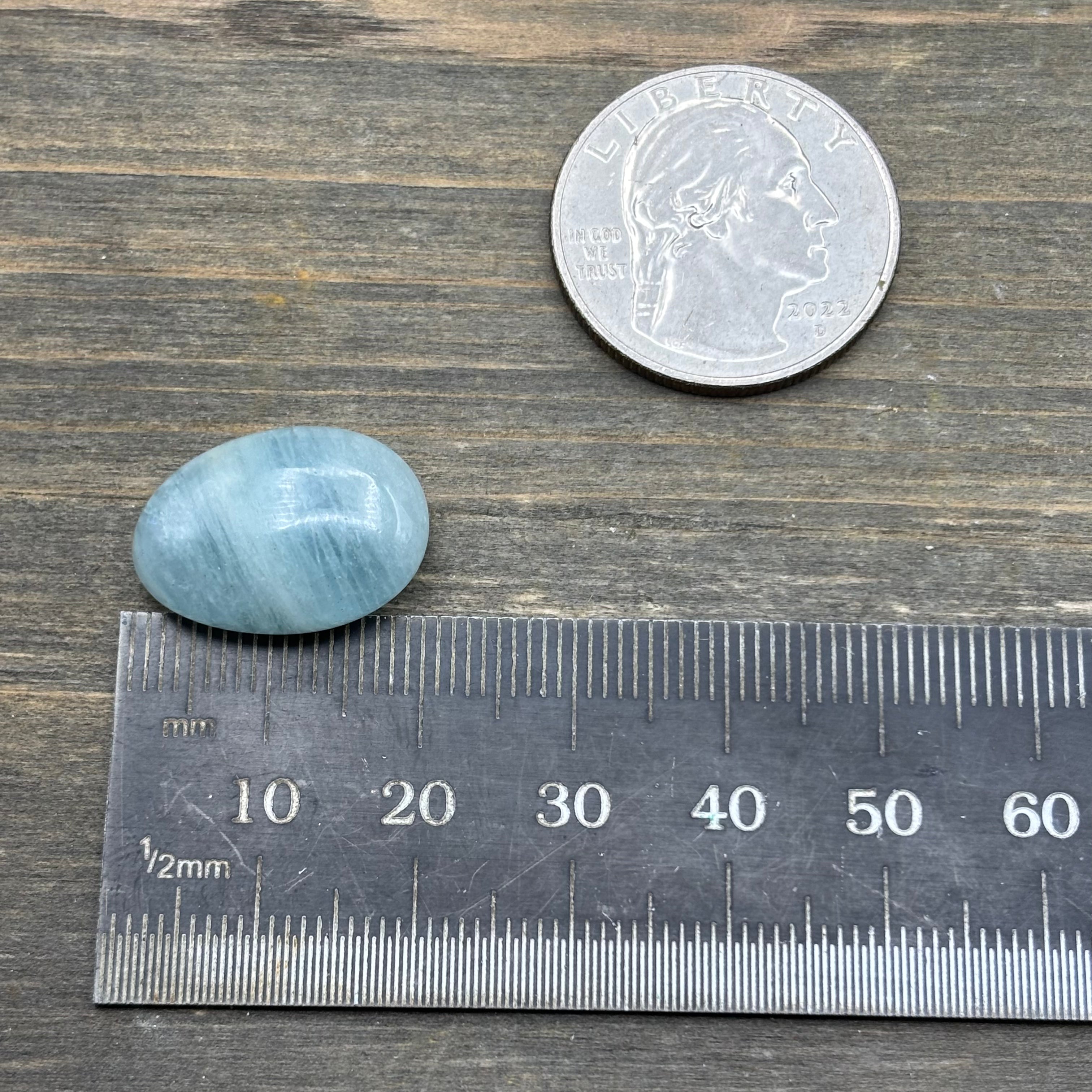 Aquamarine Magic Oval - 001