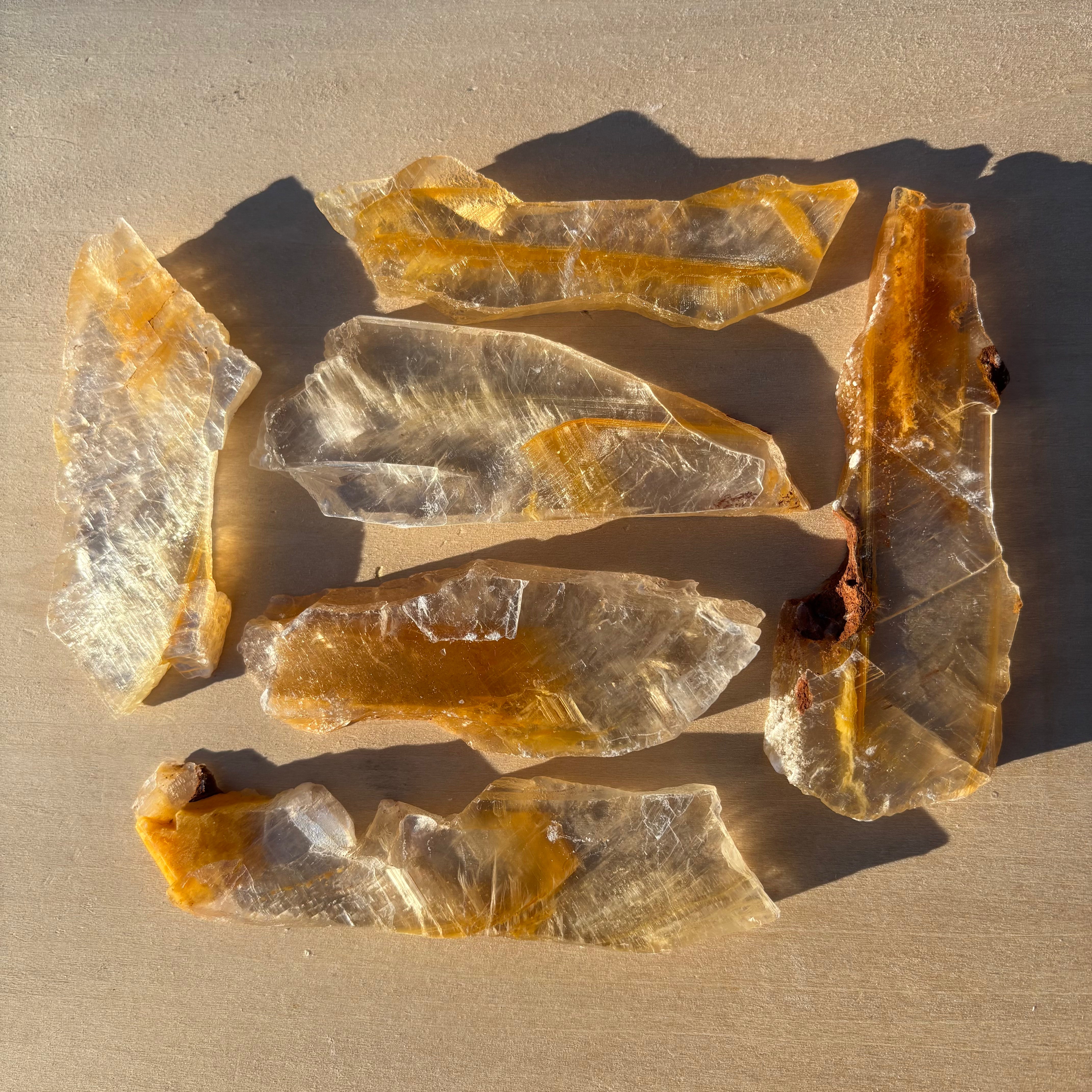 Golden Selenite Window