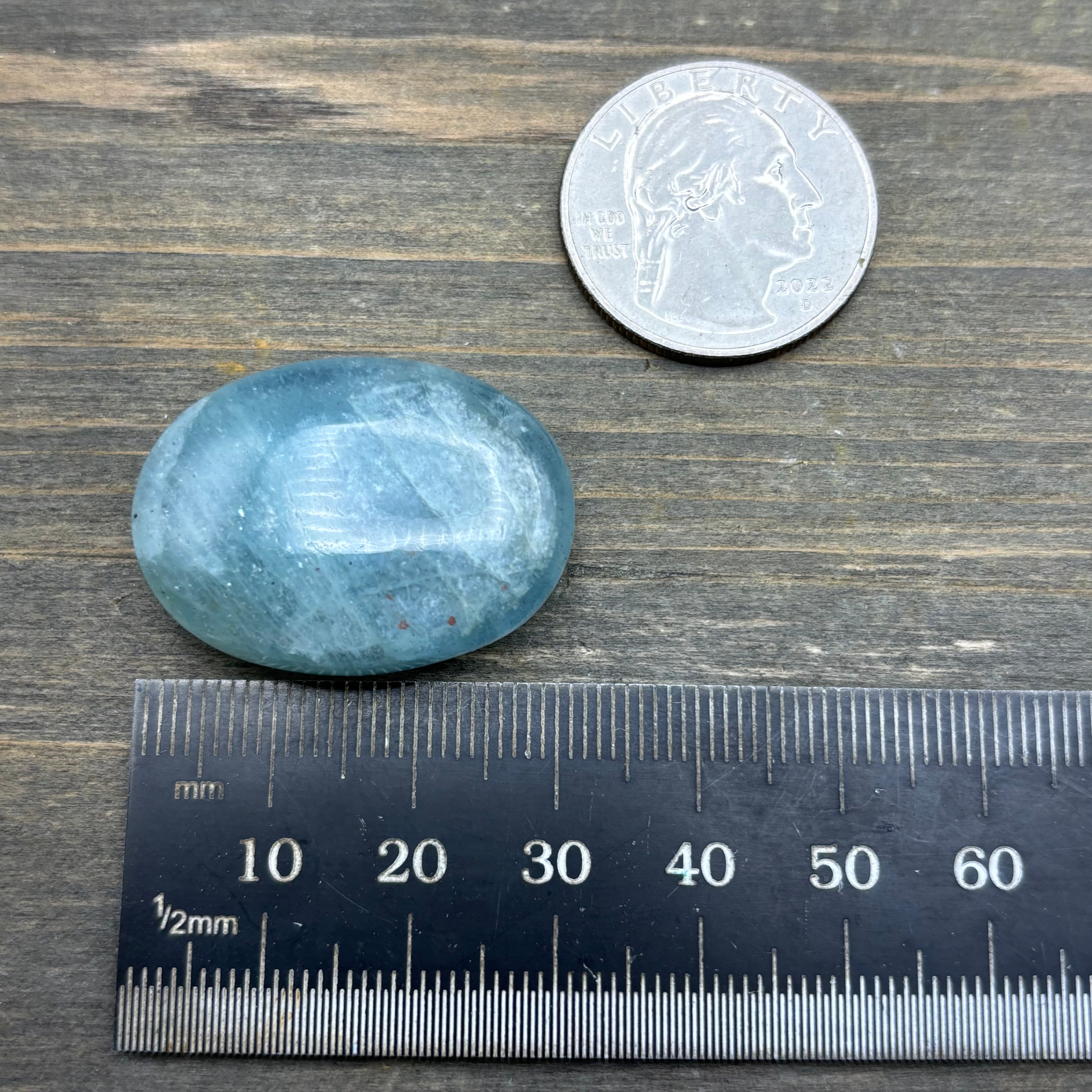 Aquamarine Magic Oval - 003