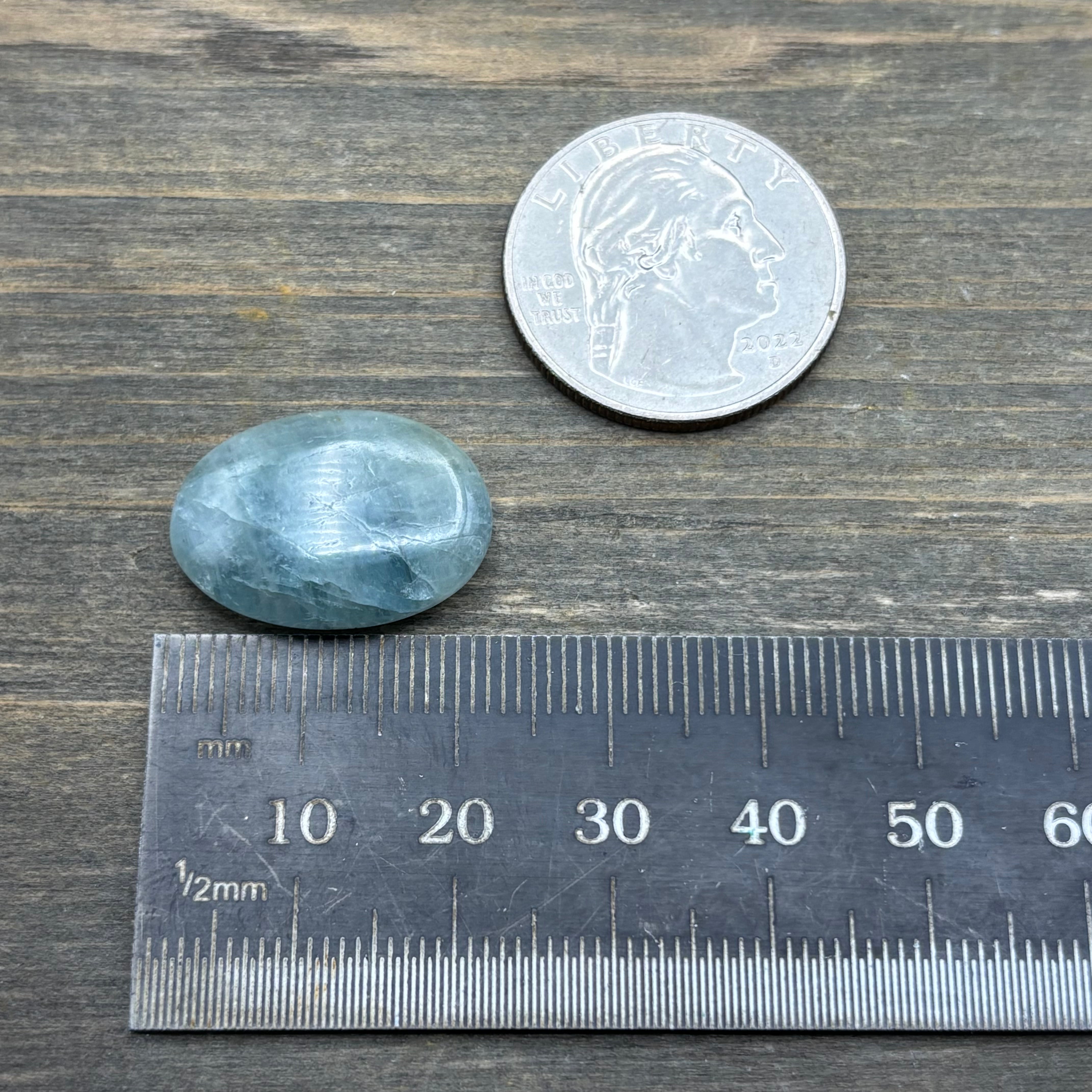 Aquamarine Magic Oval - 009