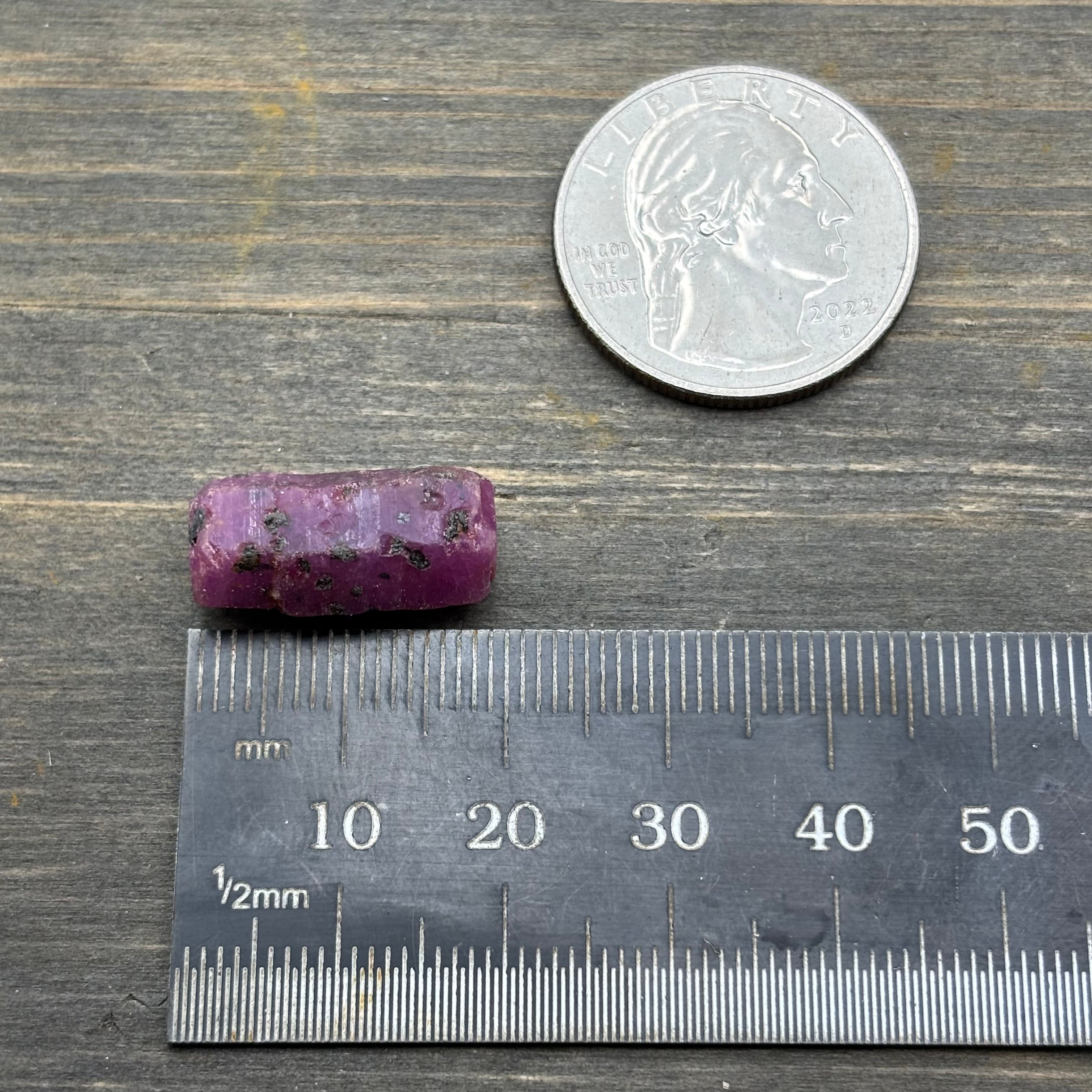 Natural Fluorescent Ruby Crystal - 099