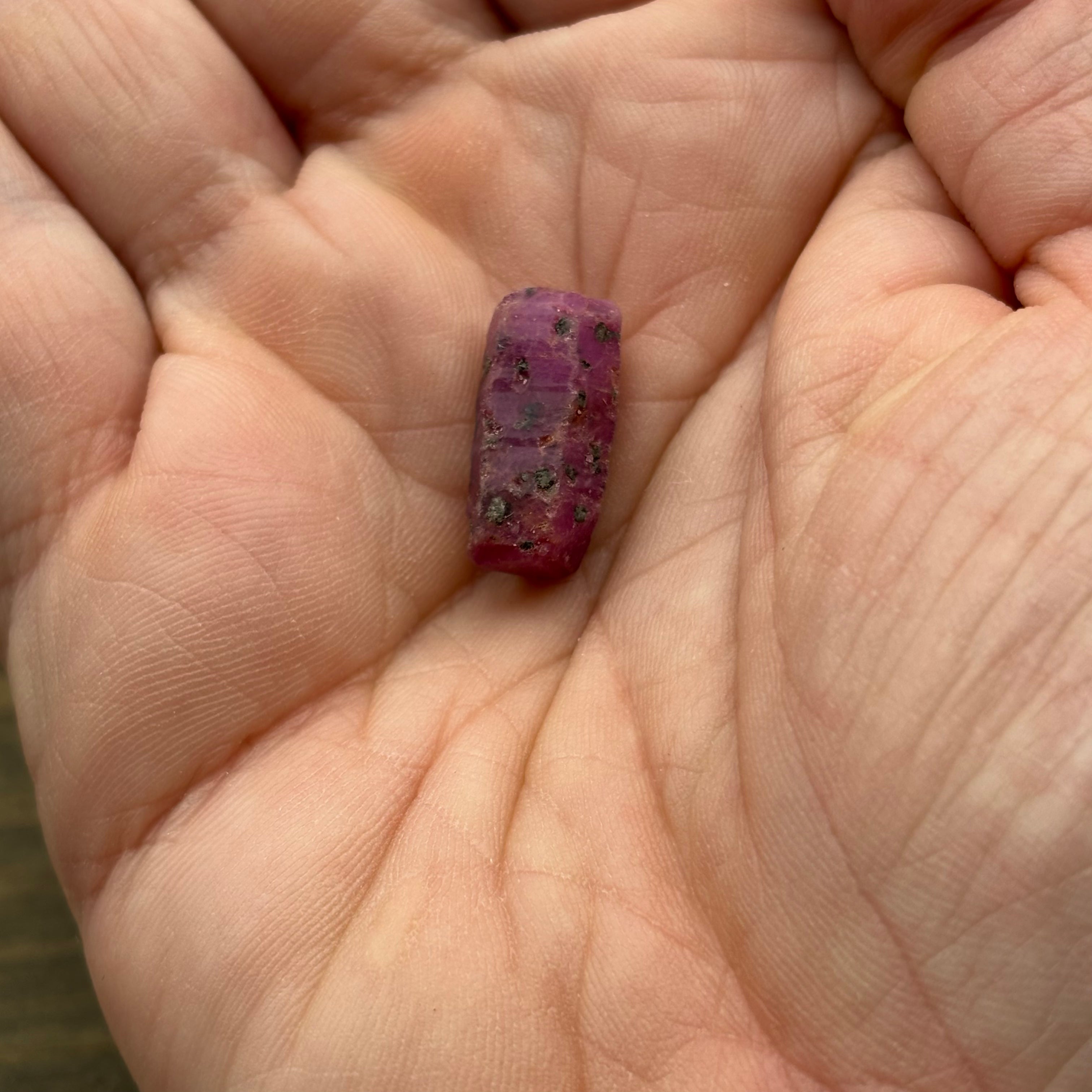 Natural Fluorescent Ruby Crystal - 099