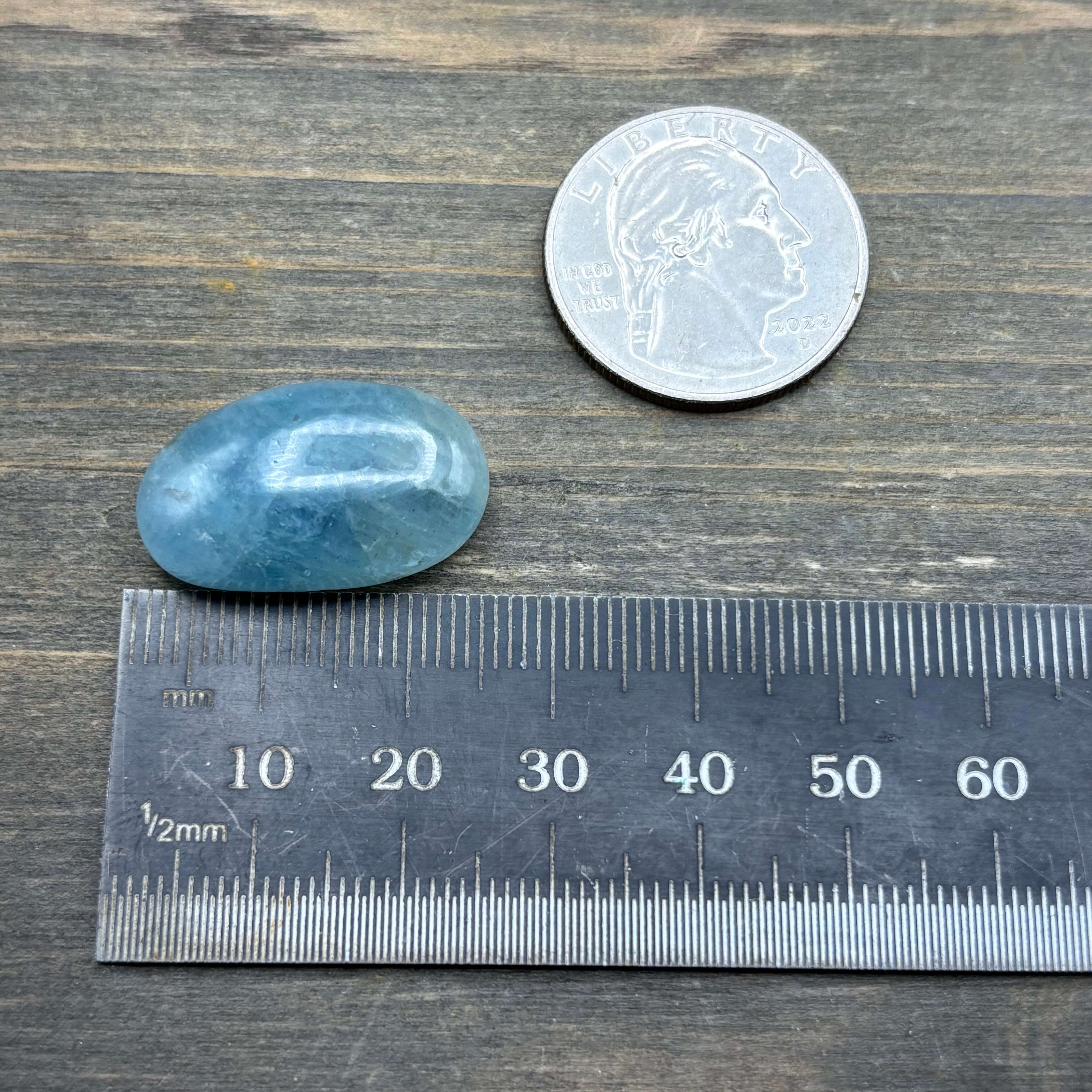 Aquamarine Magic Oval - 019