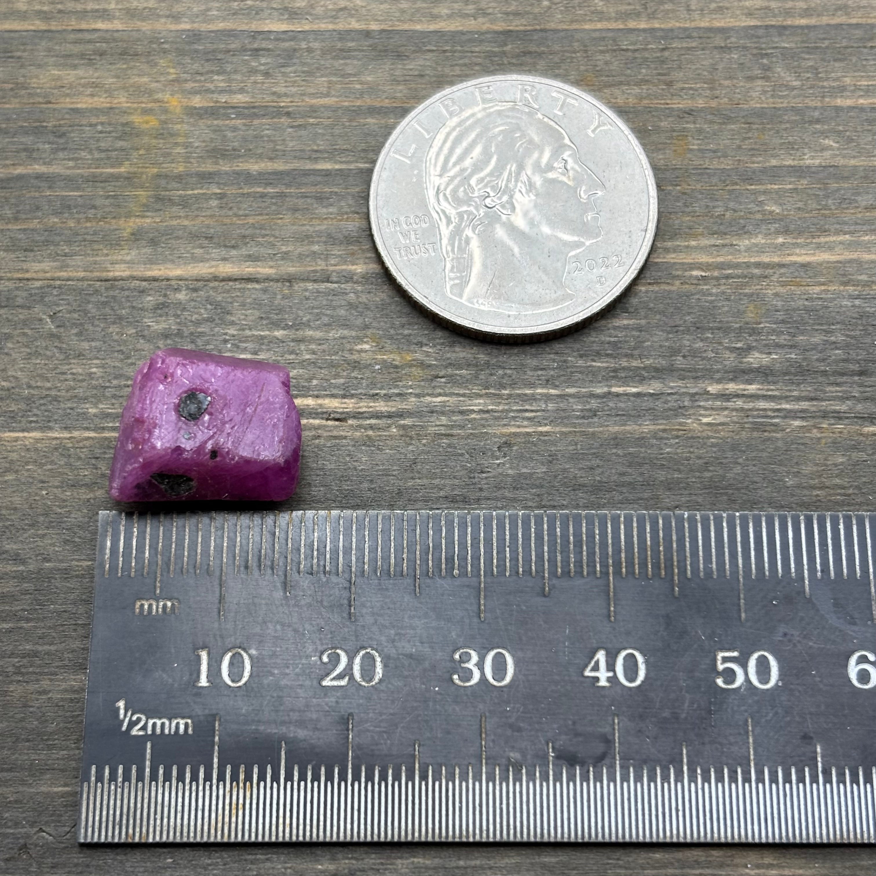Natural Fluorescent Ruby Crystal - 110