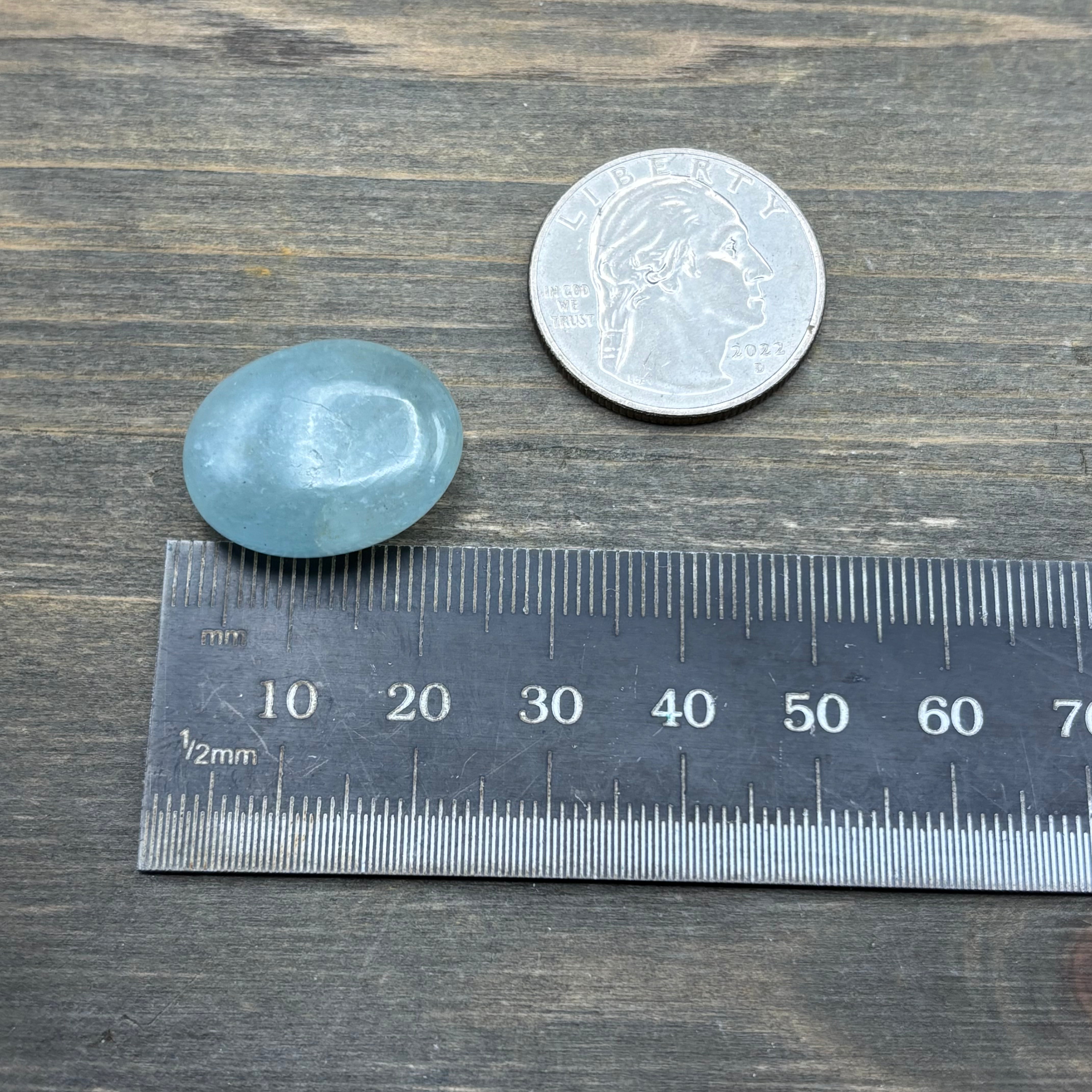 Aquamarine Magic Oval - 023