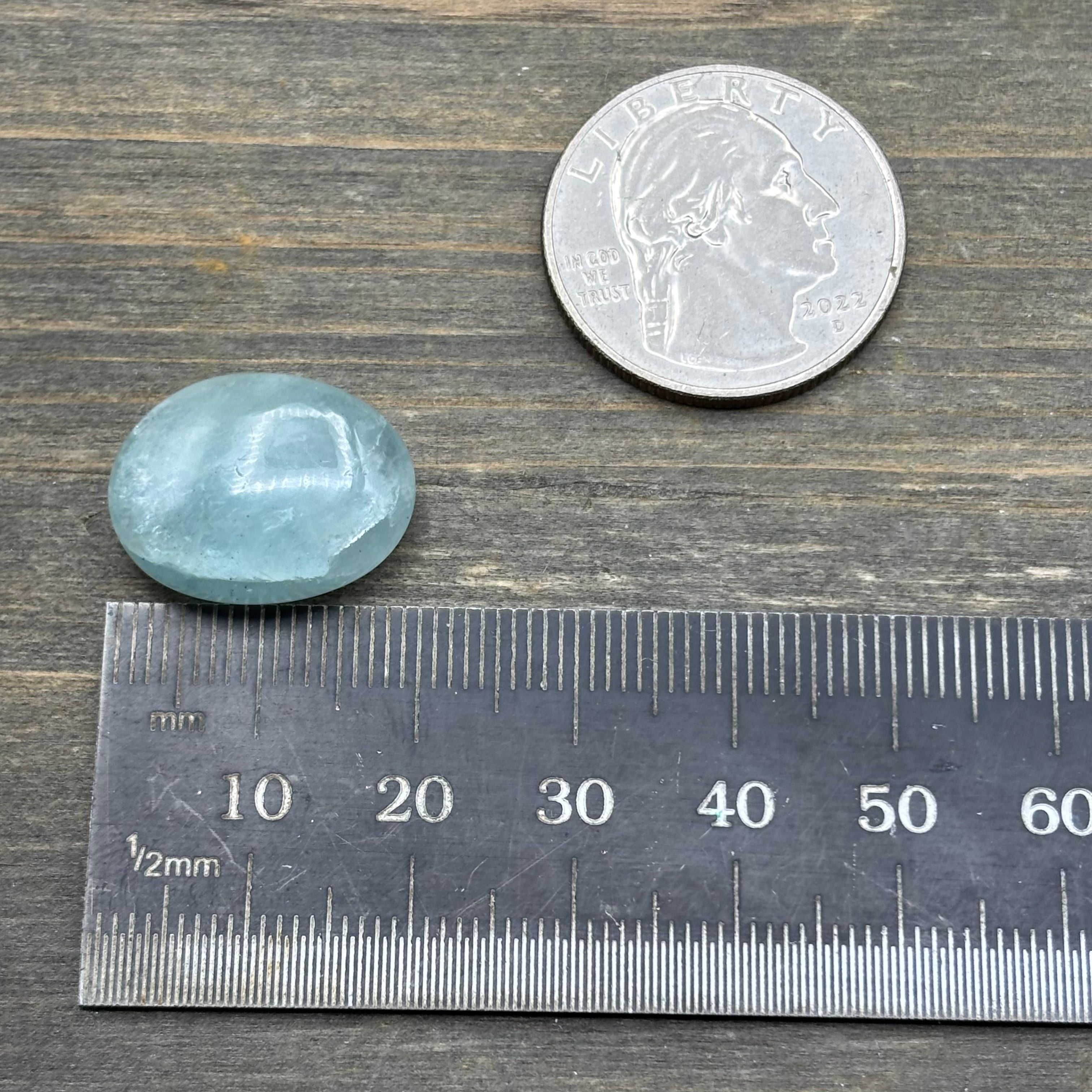 Aquamarine Magic Oval - 028