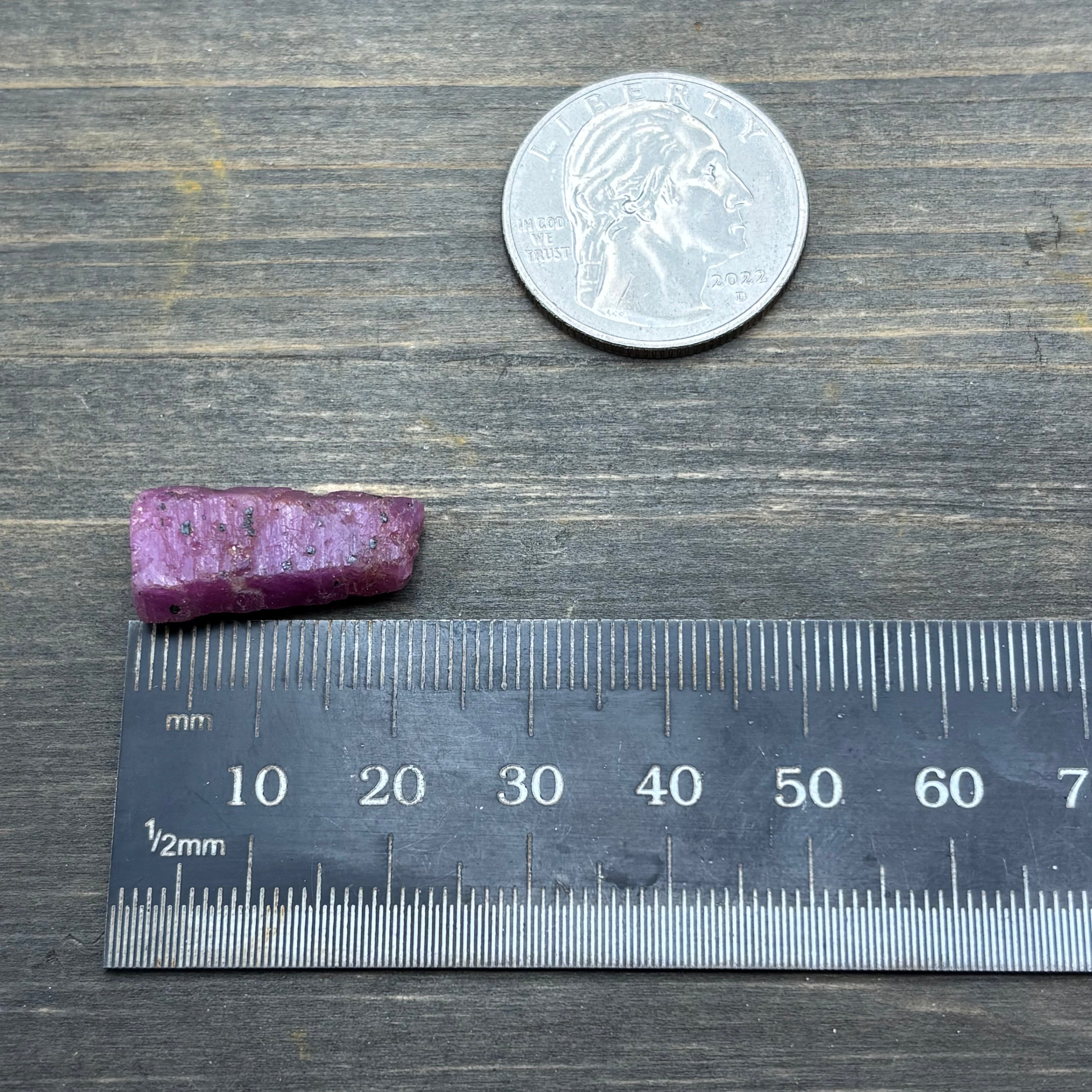 Natural Fluorescent Ruby Crystal - 118