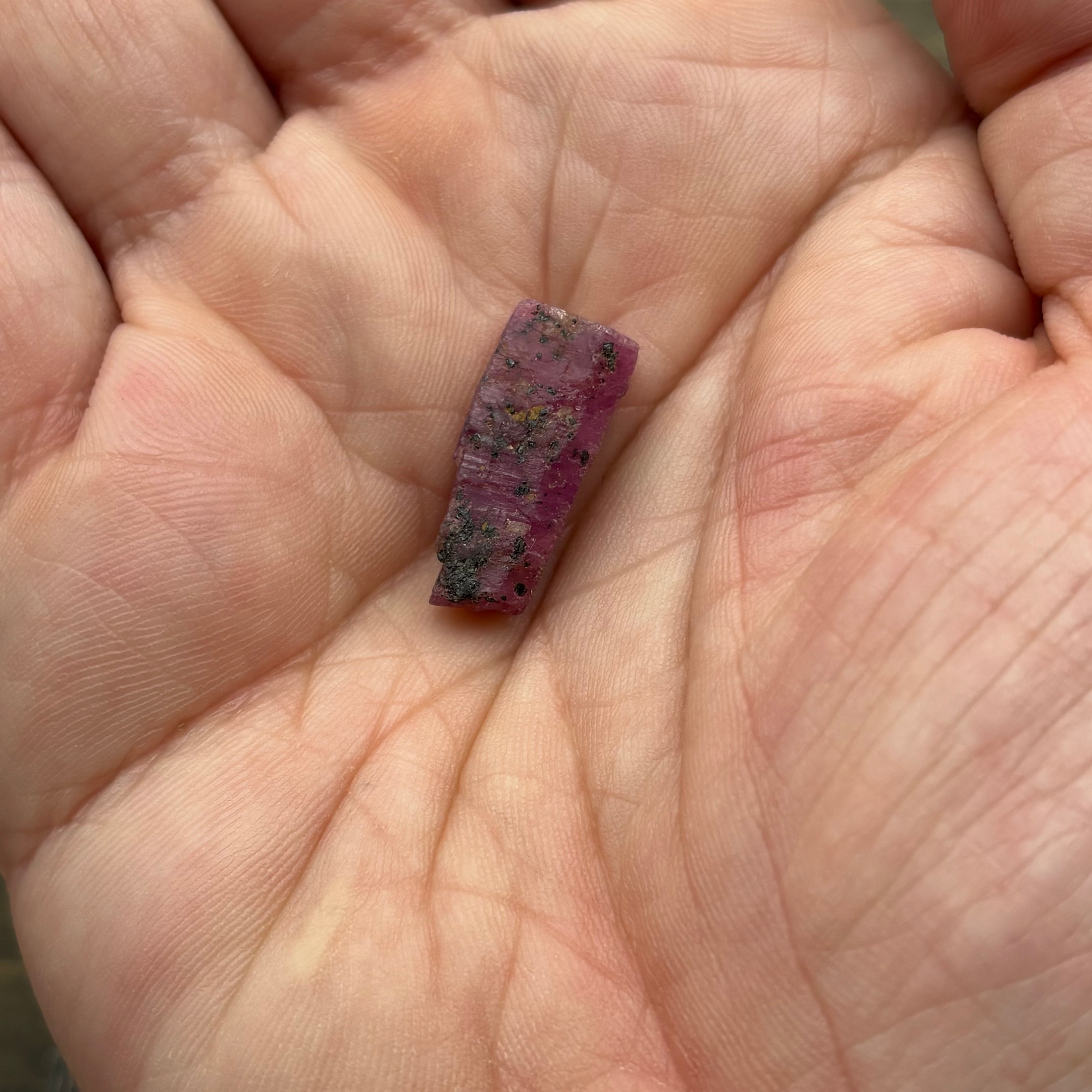 Natural Fluorescent Ruby Crystal - 118