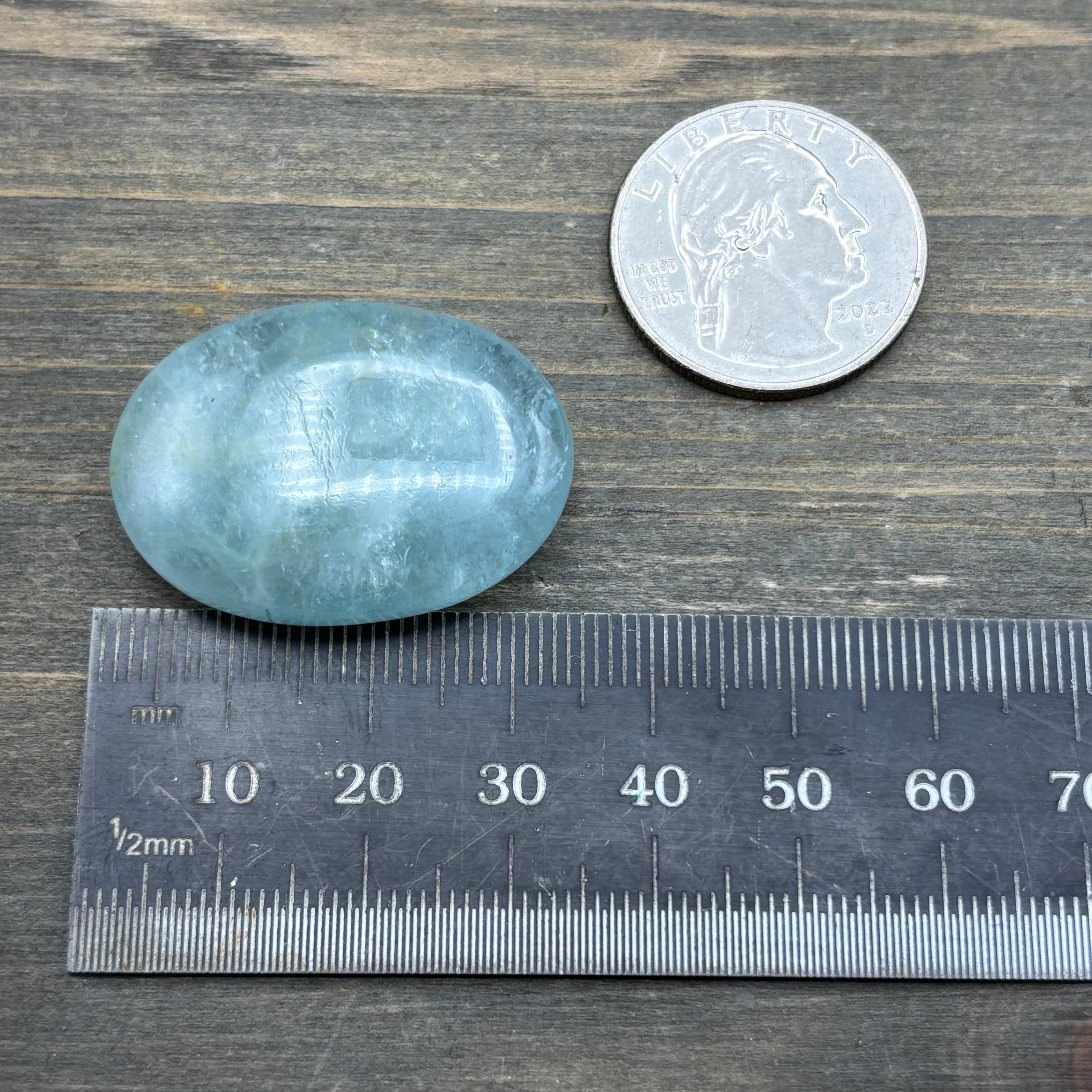 Aquamarine Magic Oval - 033