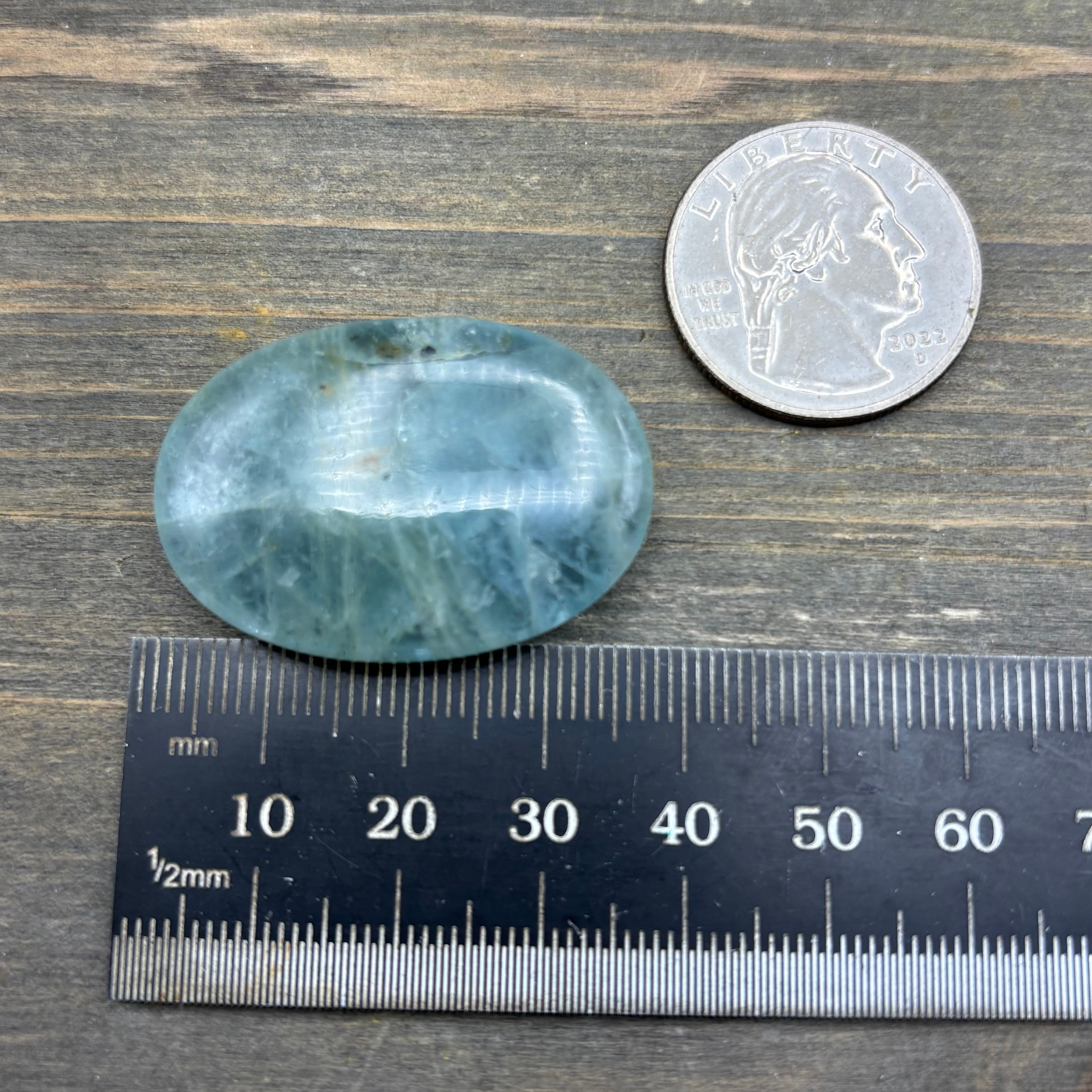 Aquamarine Magic Oval - 036