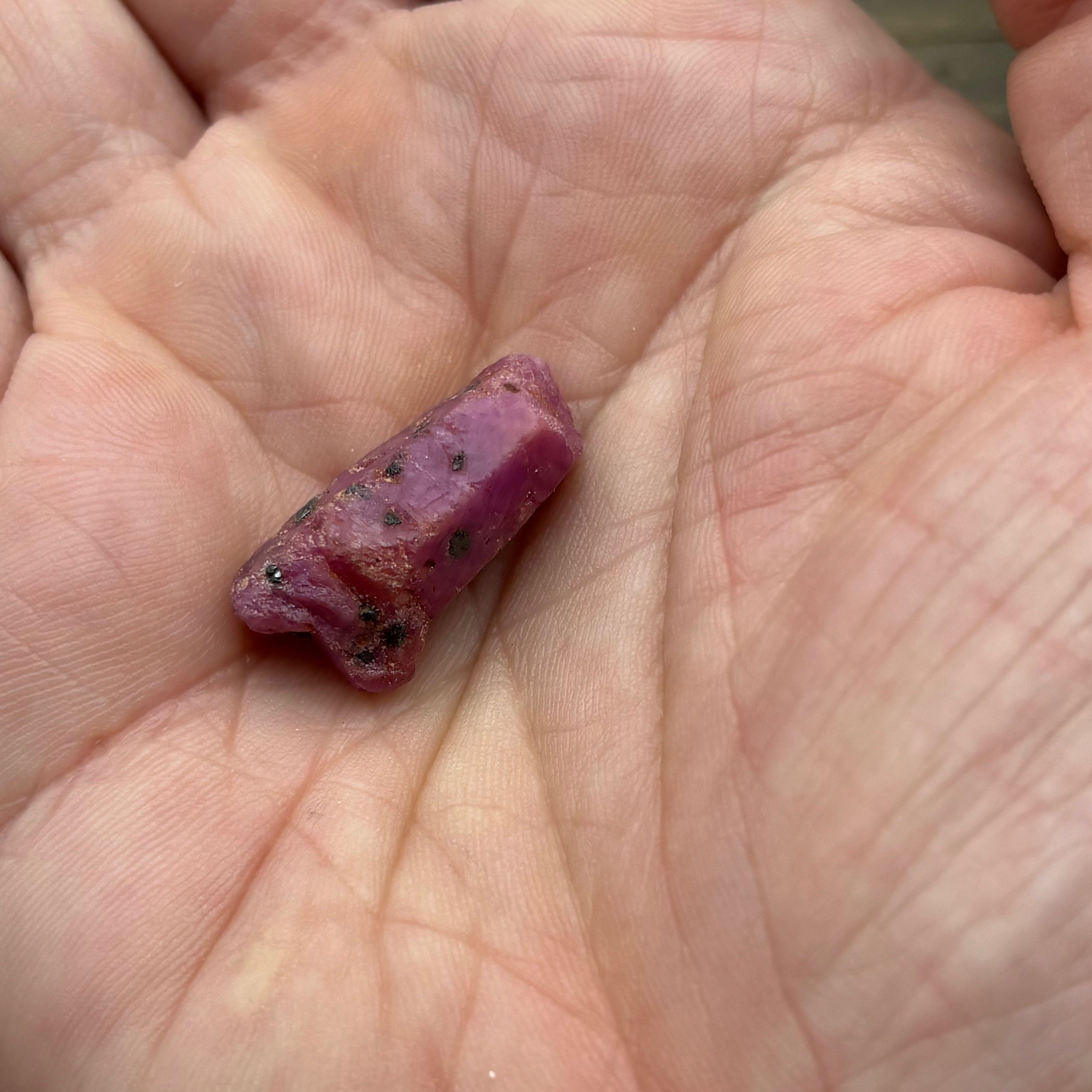 Natural Fluorescent Ruby Crystal - 127
