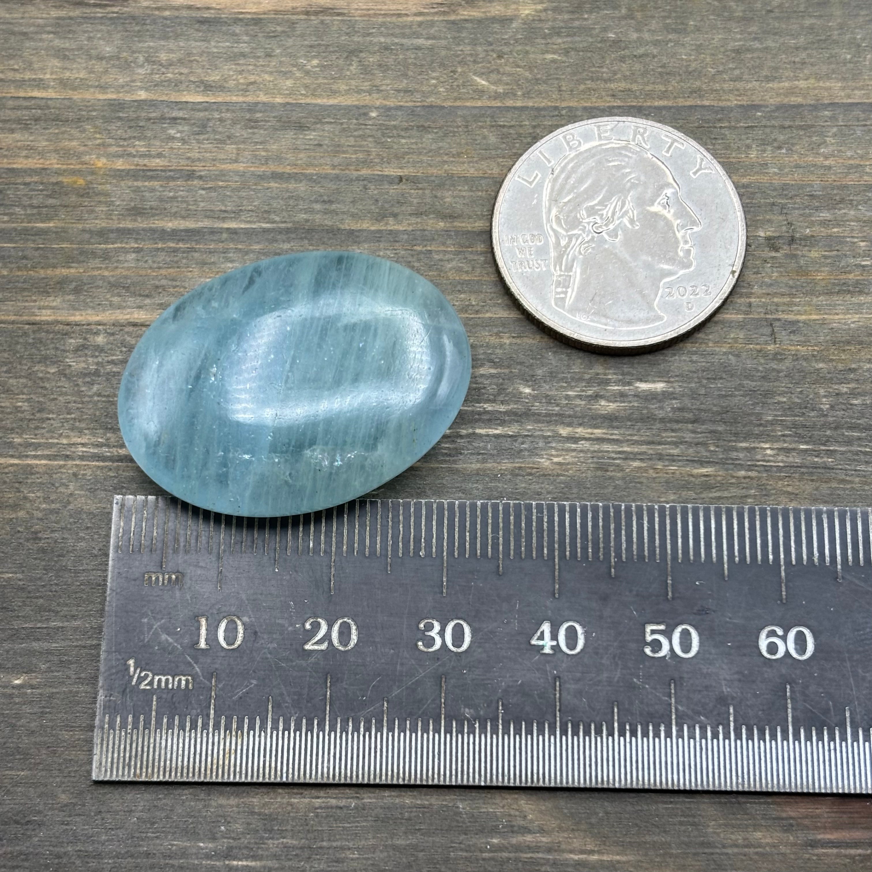 Aquamarine Magic Oval - 038