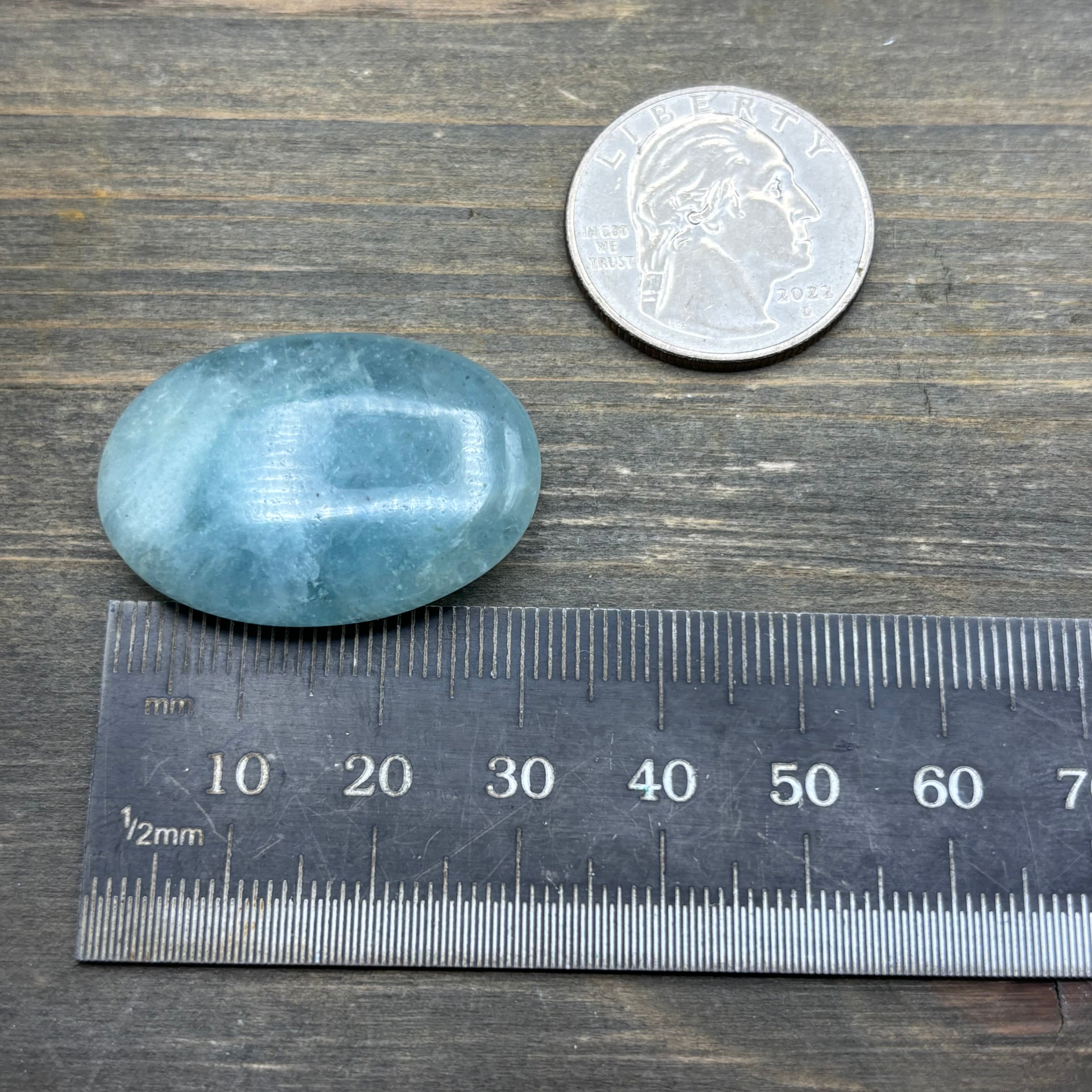 Aquamarine Magic Oval - 039