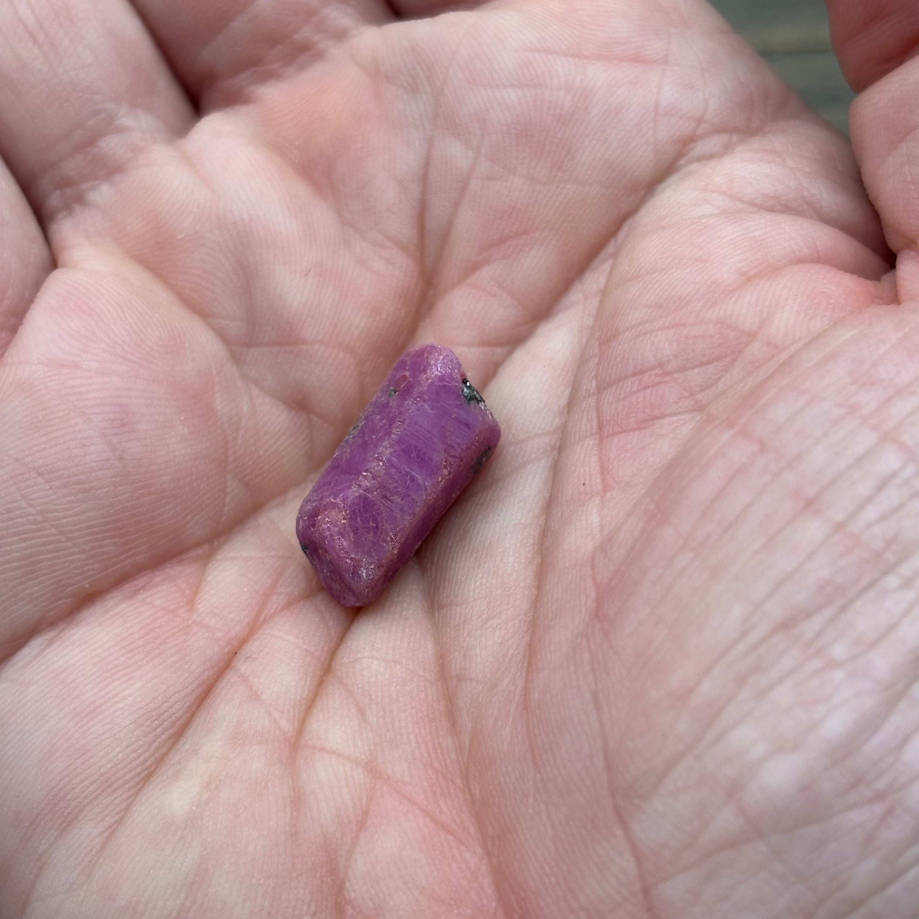Natural Fluorescent Ruby Crystal - 130