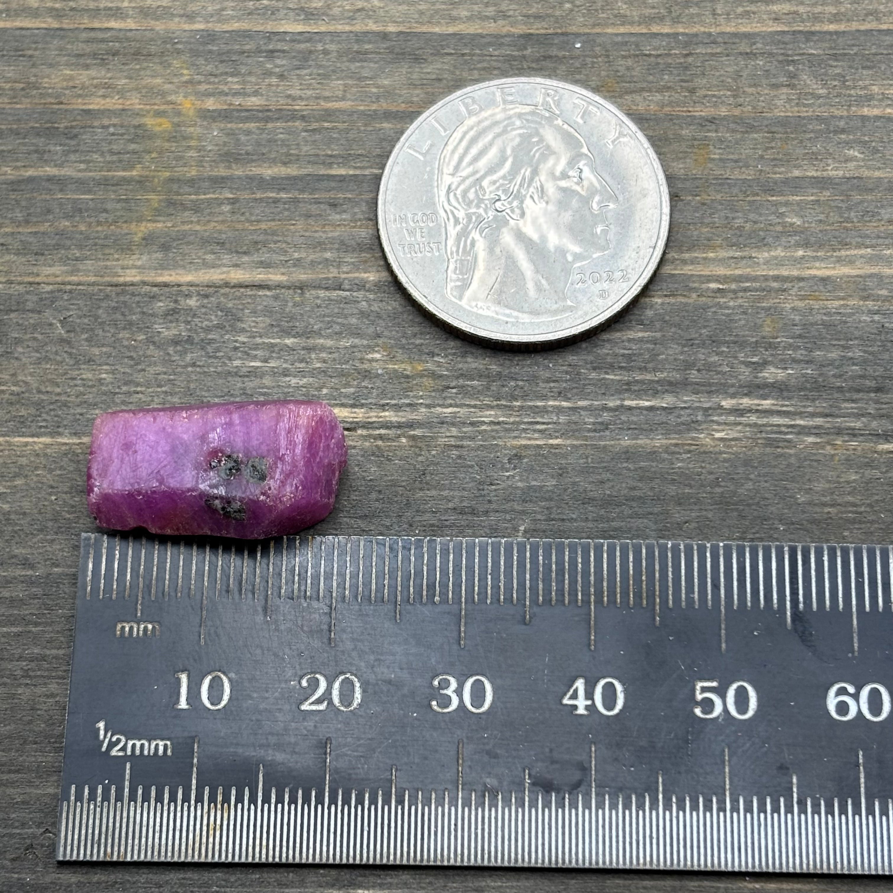 Natural Fluorescent Ruby Crystal - 132