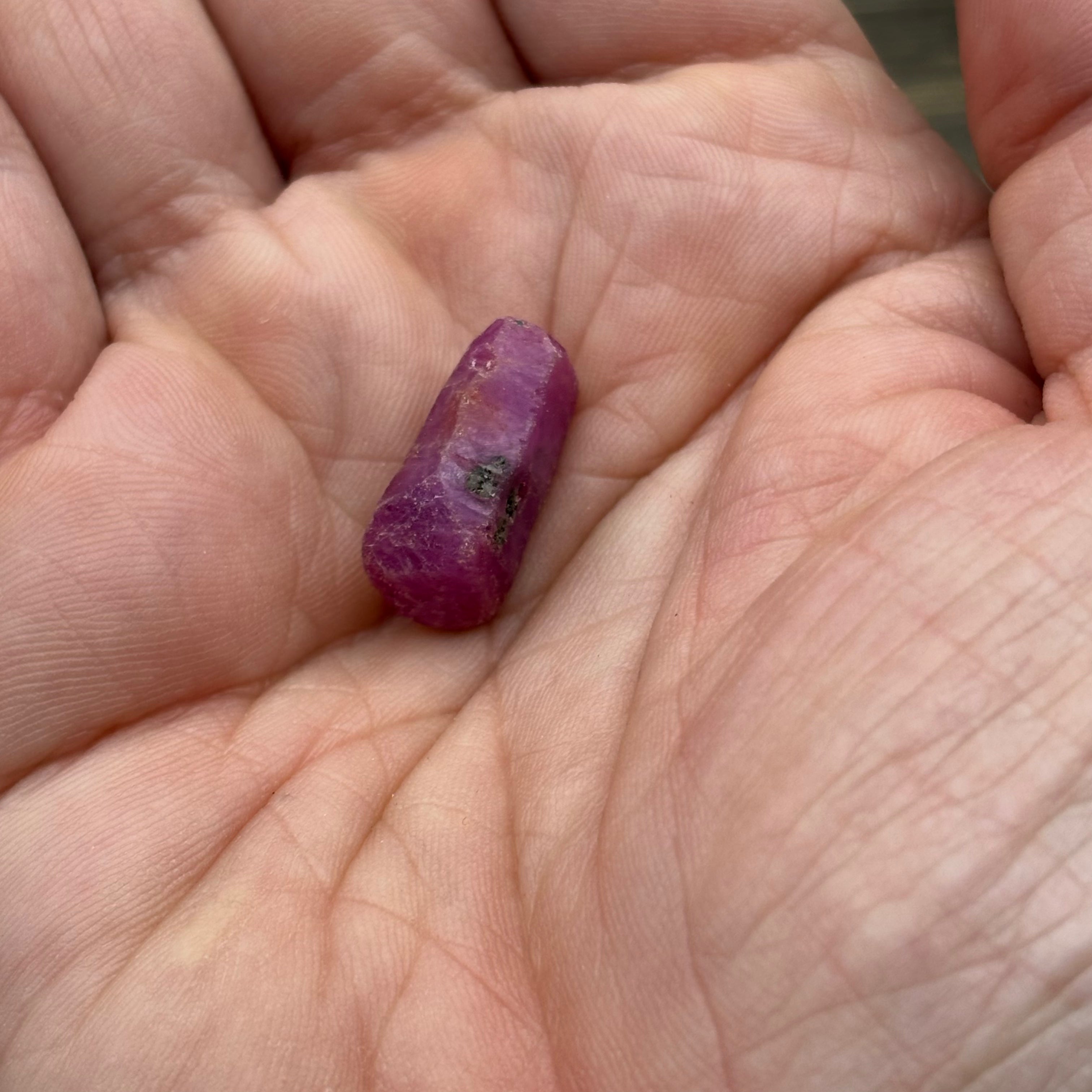 Natural Fluorescent Ruby Crystal - 132