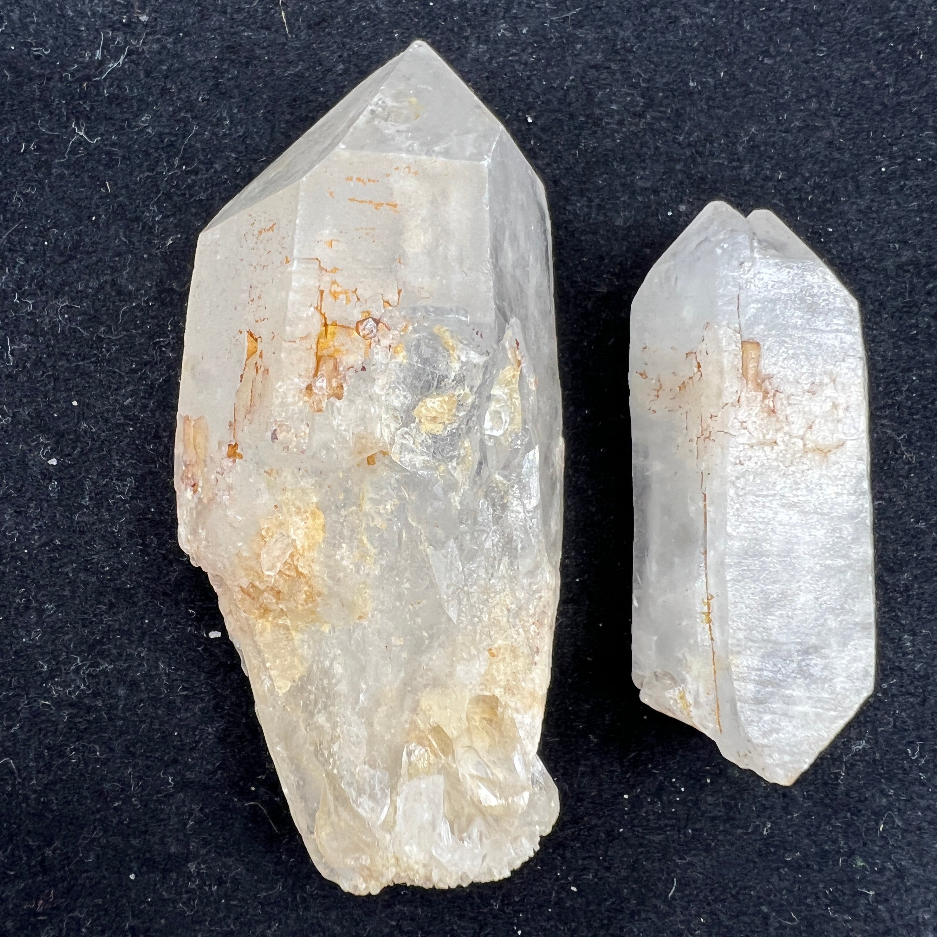 Quartz Points from Water Cave, Pair