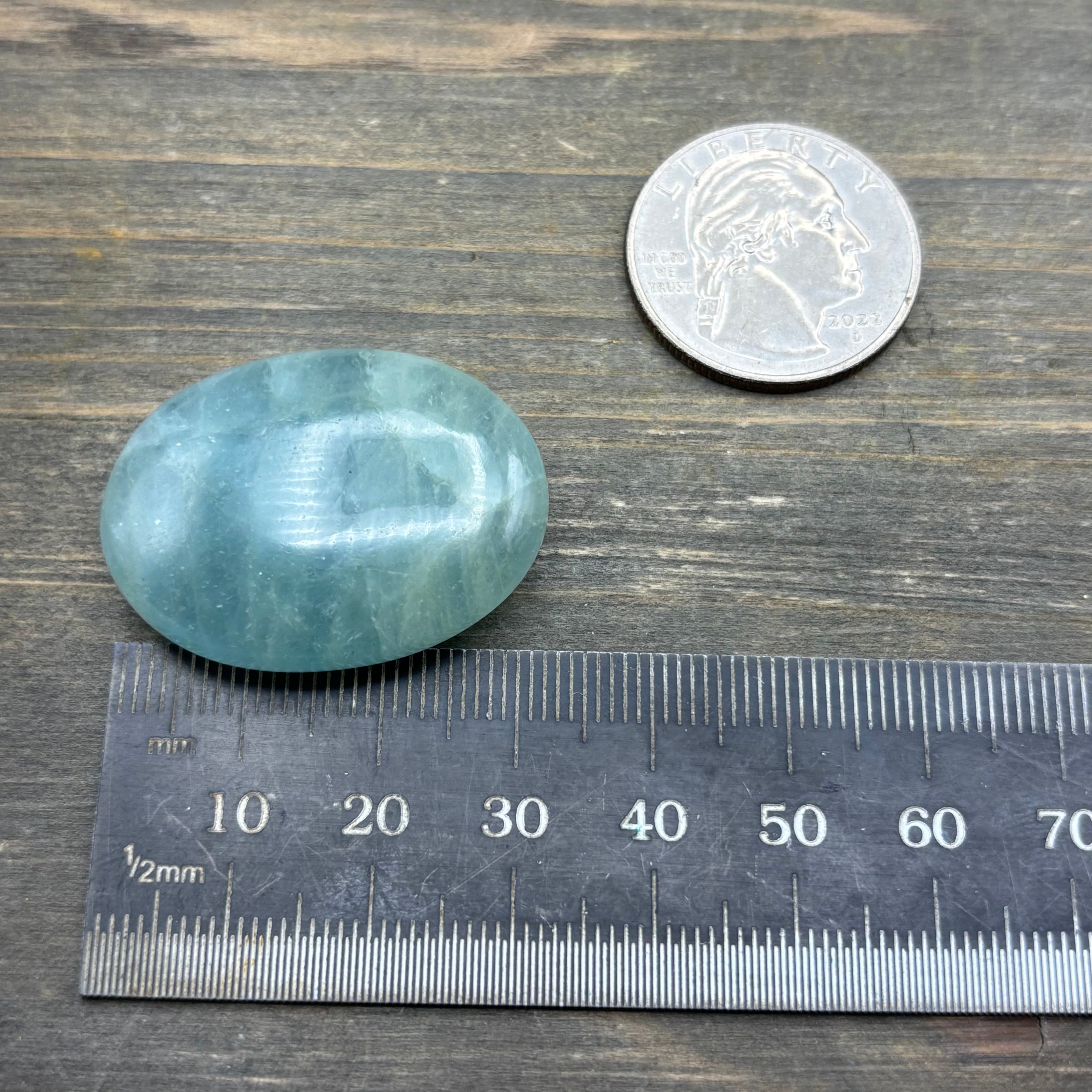 Aquamarine Magic Oval - 044