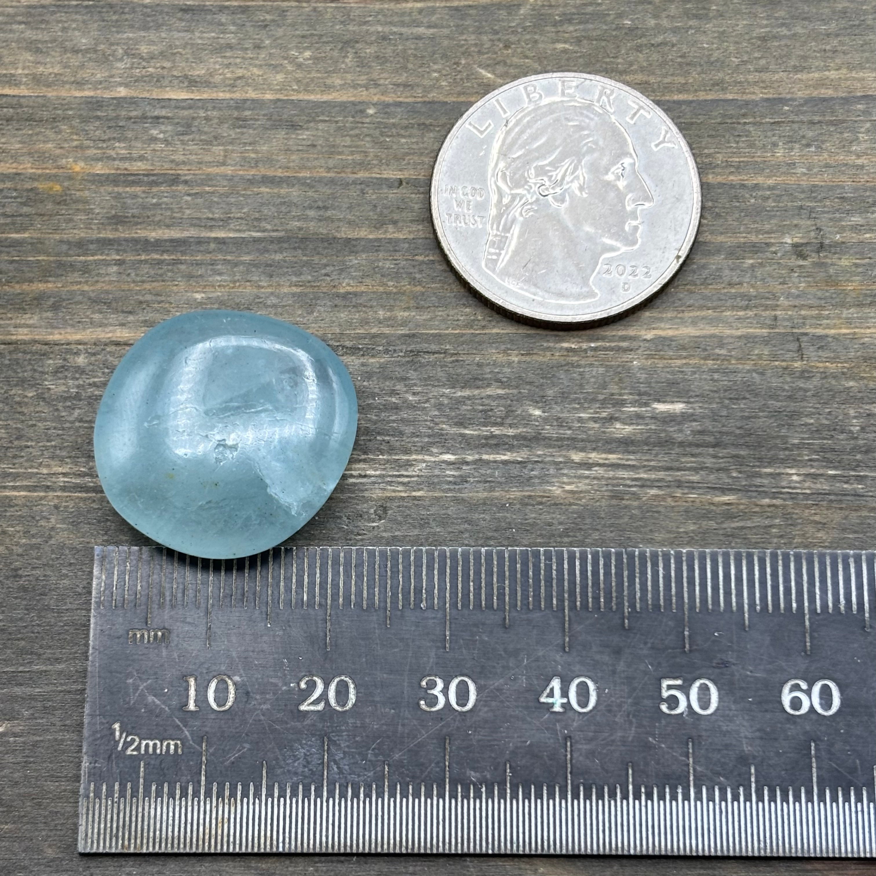 Aquamarine Magic Oval - 045