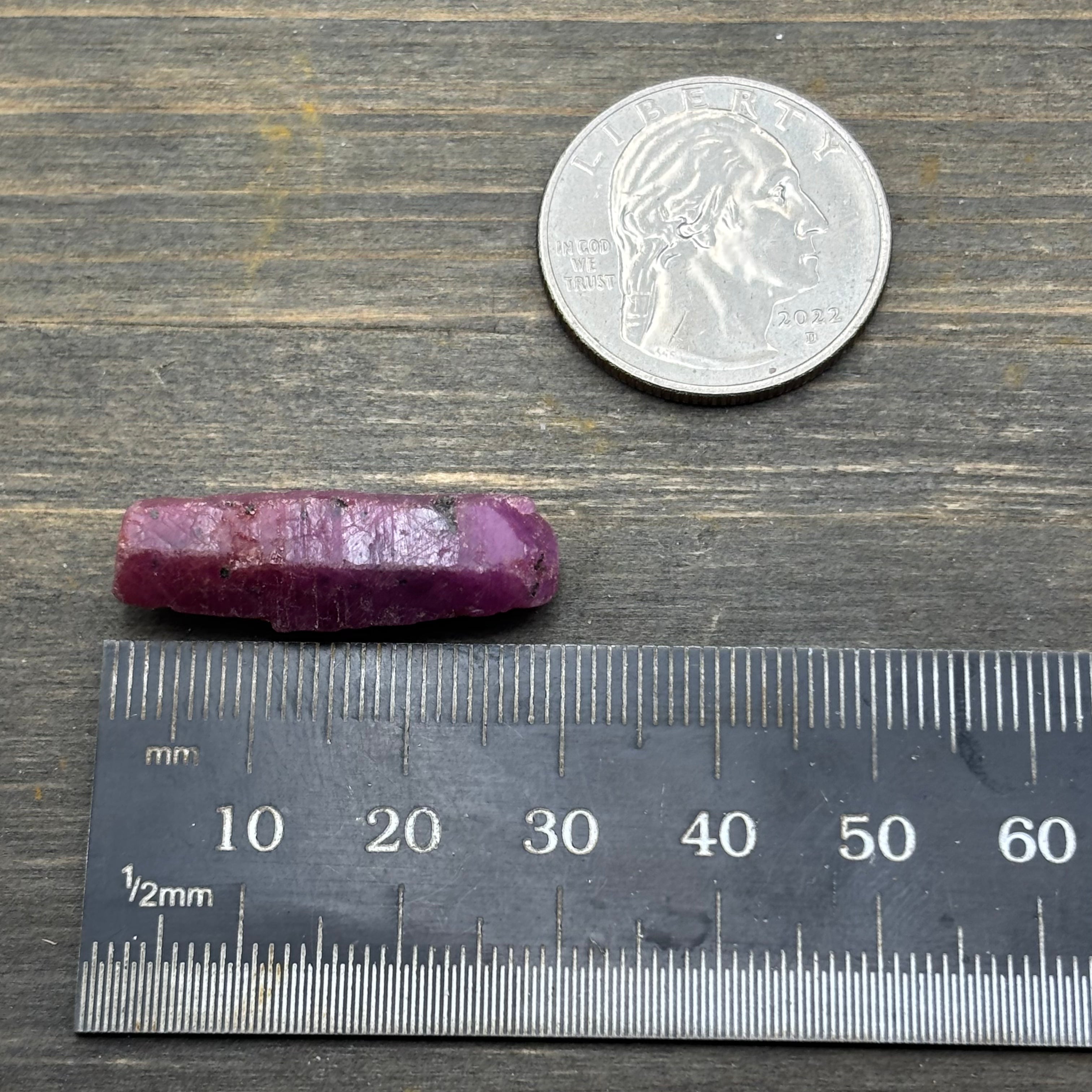 Natural Fluorescent Ruby Crystal - 141