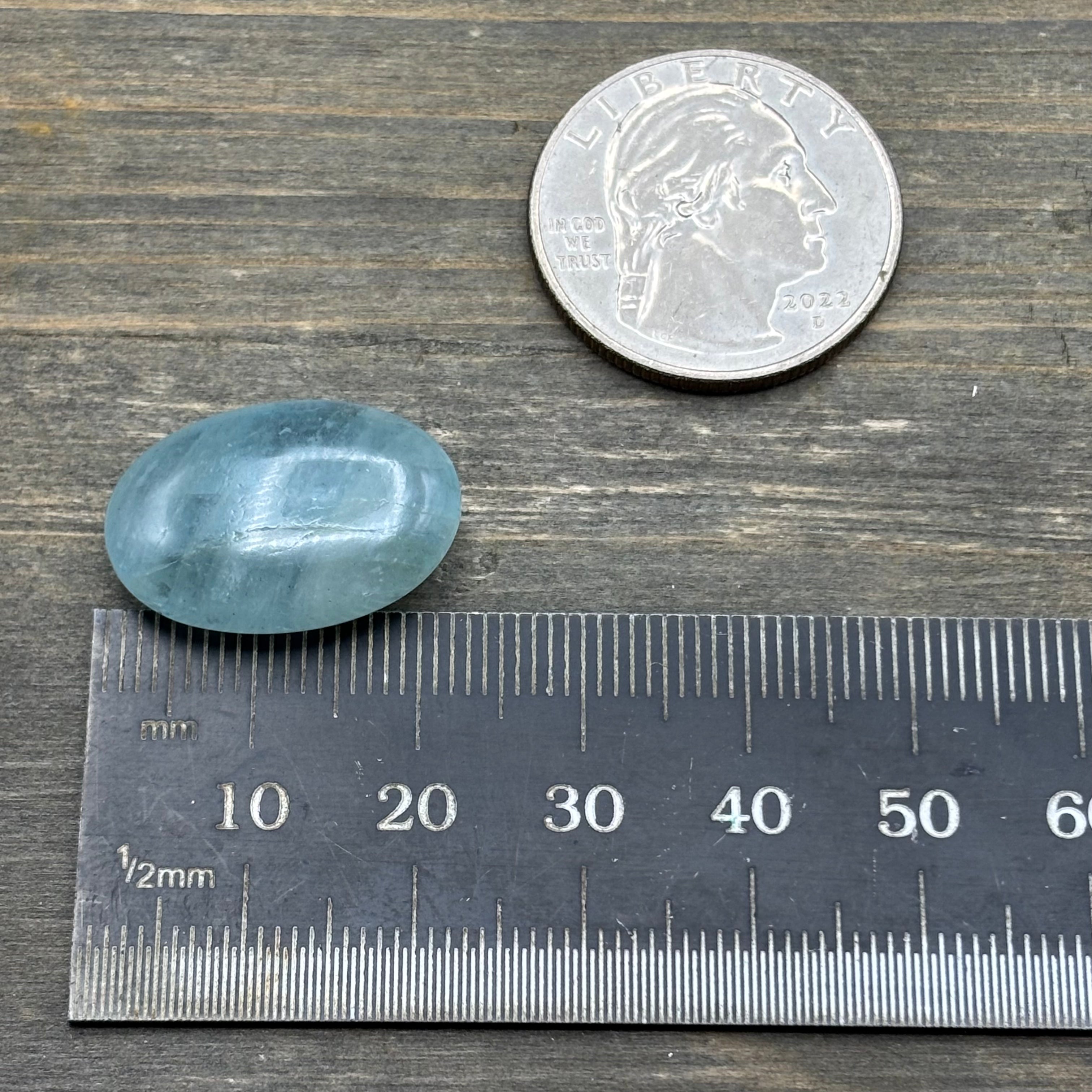 Aquamarine Magic Oval - 051