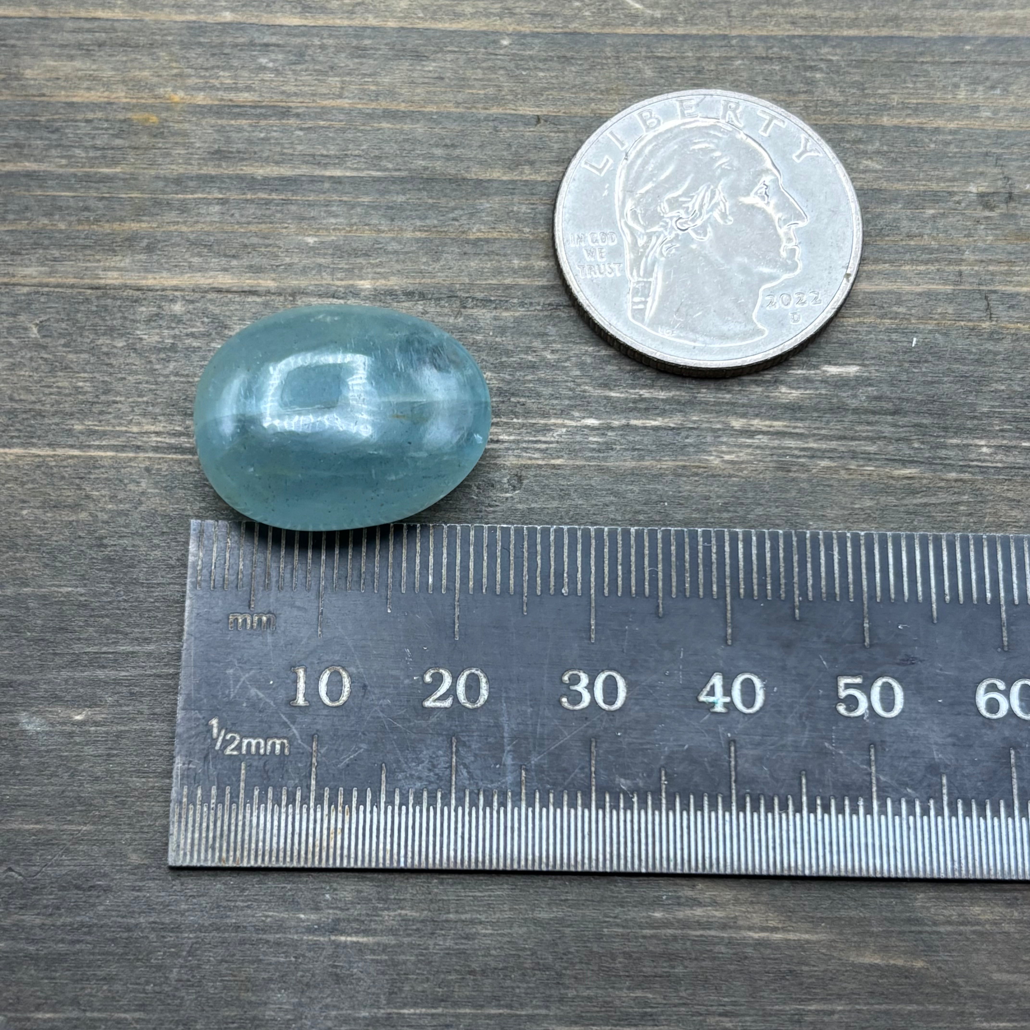 Aquamarine Magic Oval - 052