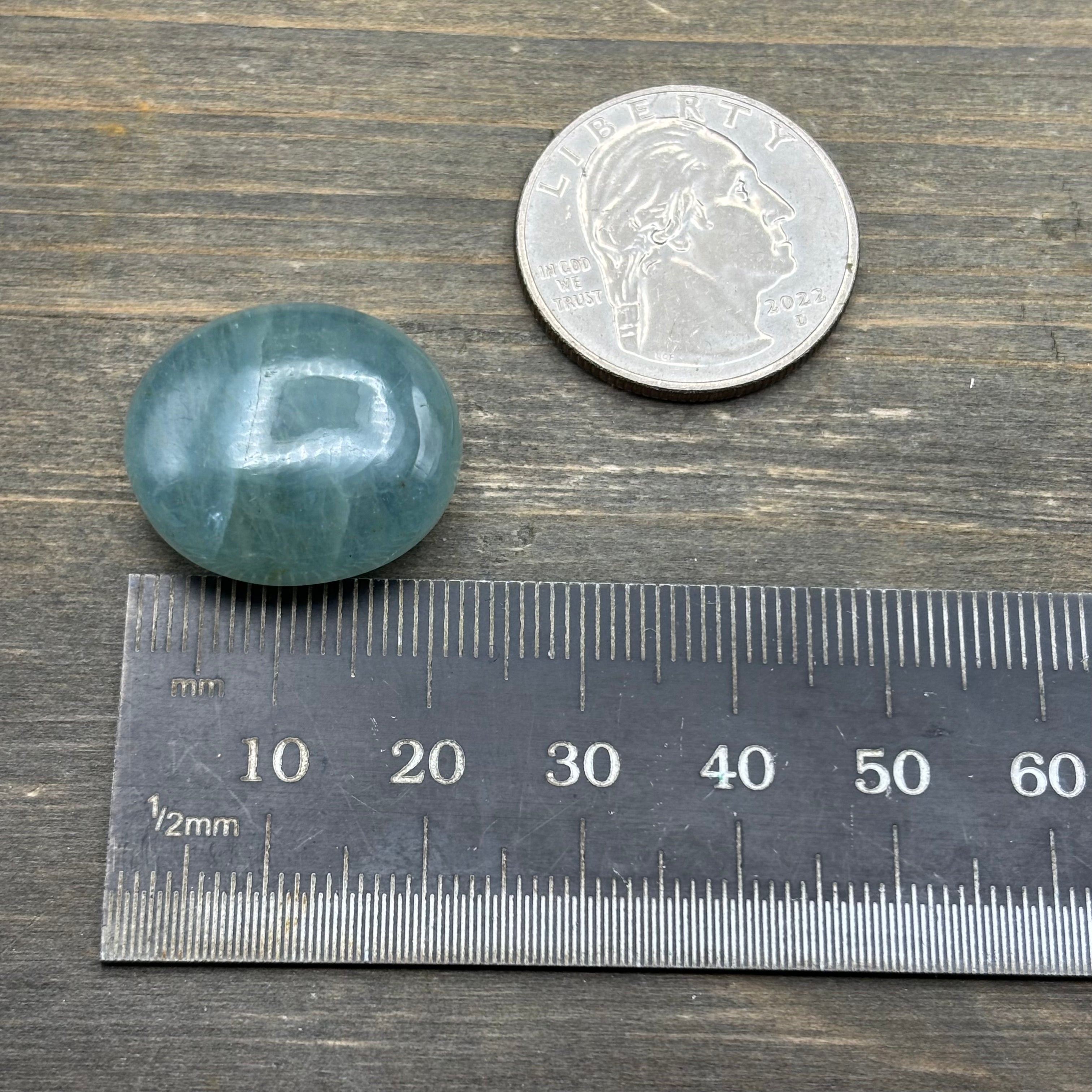 Aquamarine Magic Oval - 053