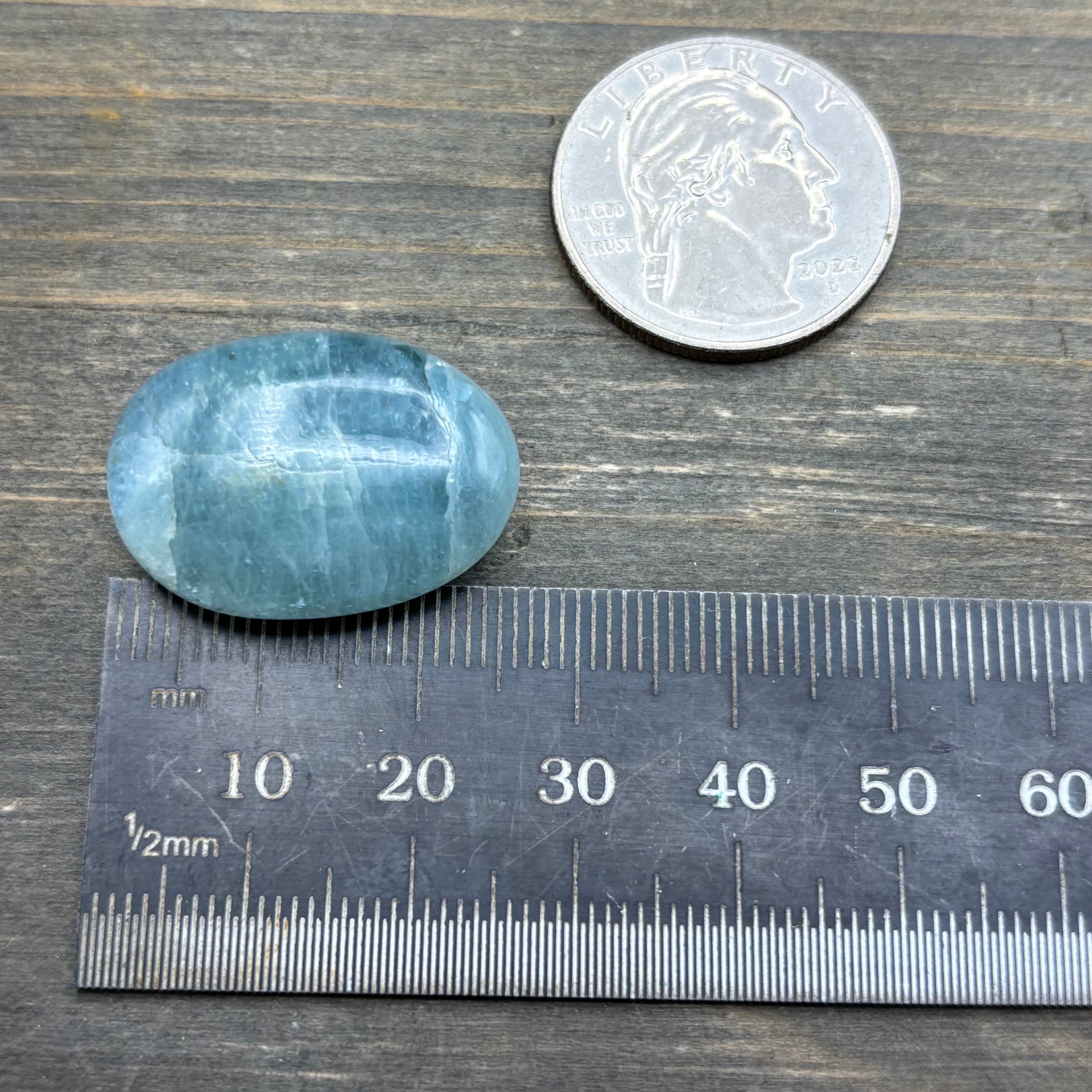 Aquamarine Magic Oval - 055