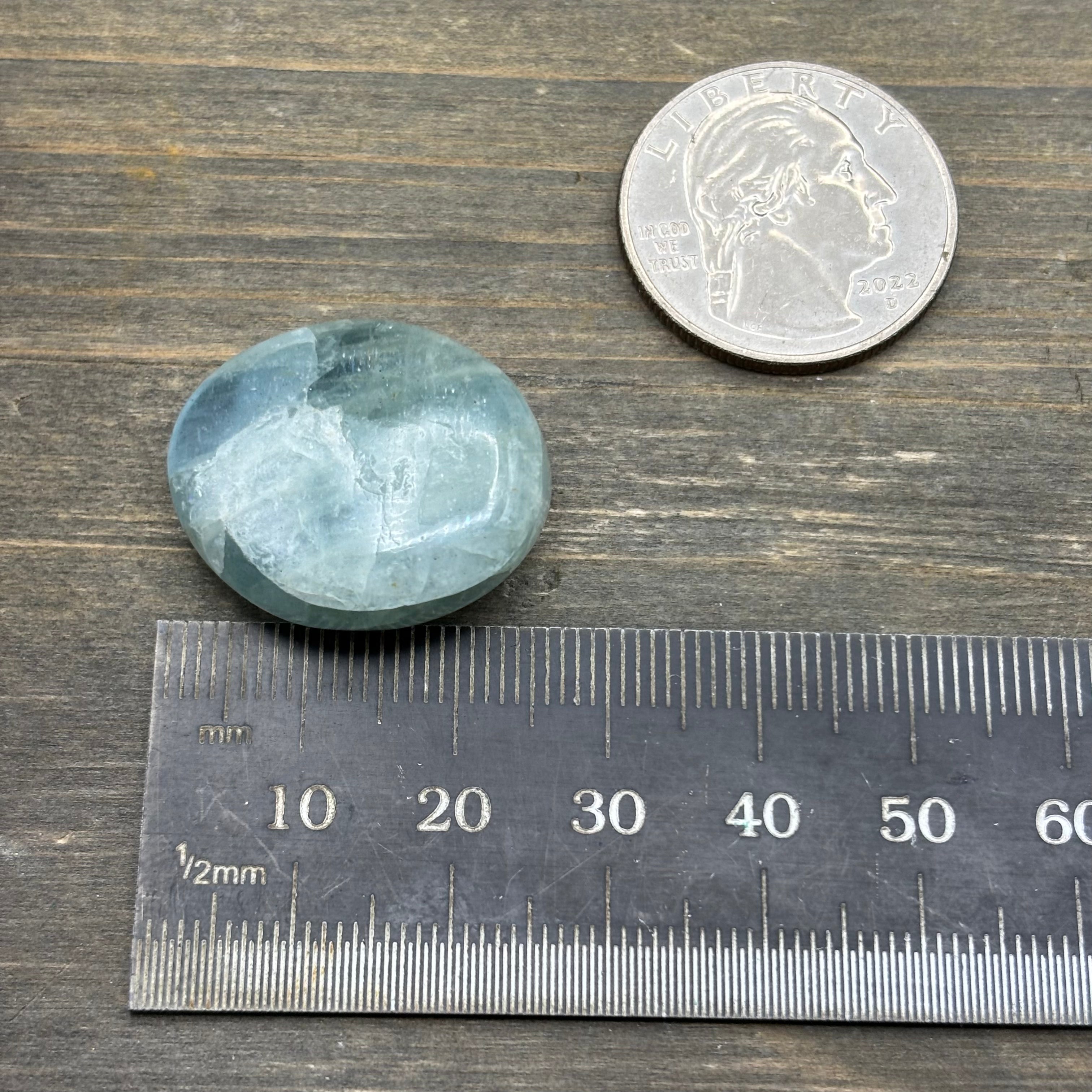 Aquamarine Magic Oval - 056