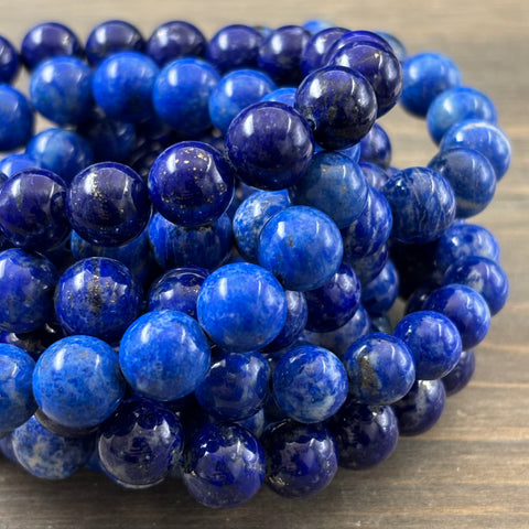 Bracelet en lapis lazuli vérité (boule 8 mm Bracelet en lapis lazuli vérité (boule 8 mm