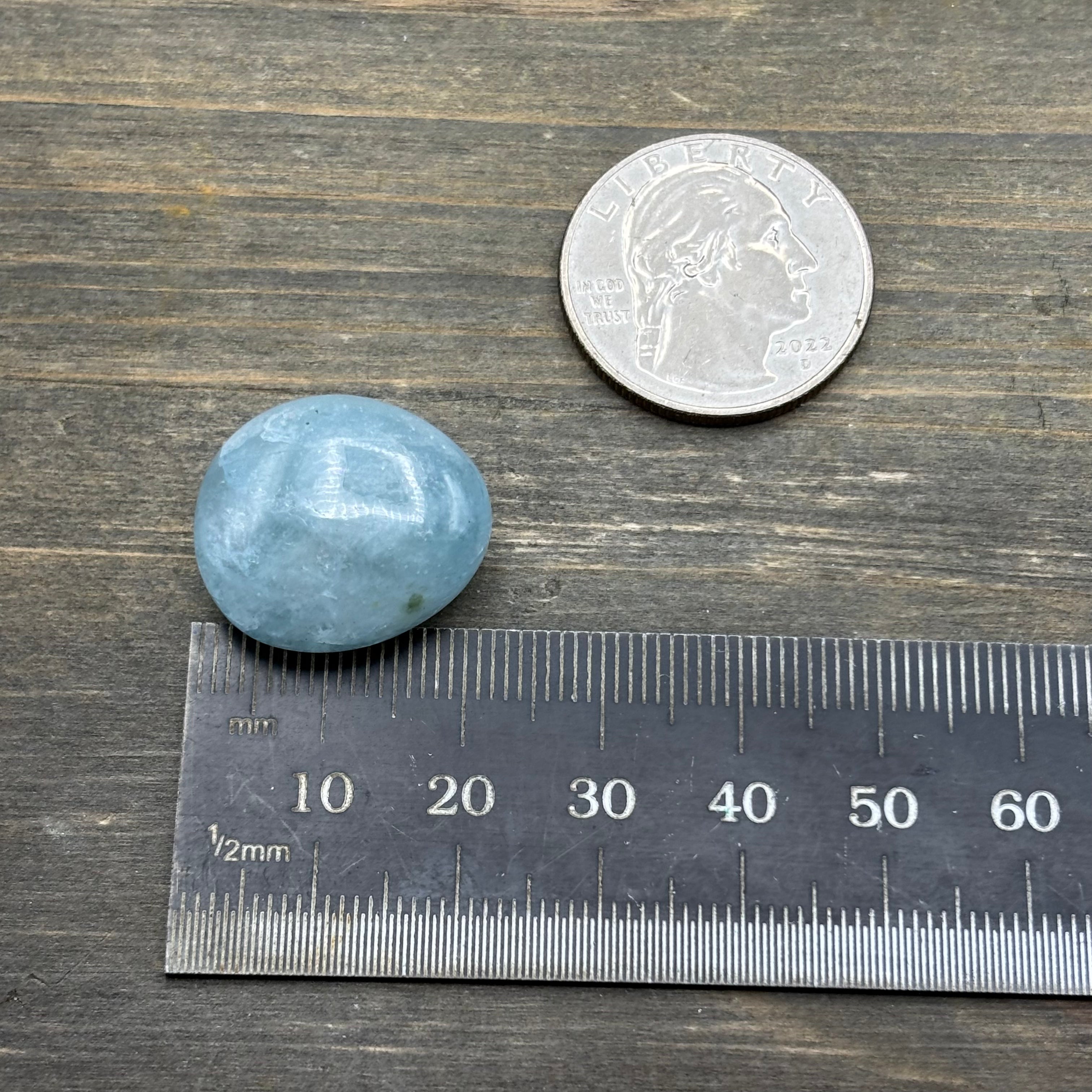 Aquamarine Magic Oval - 058