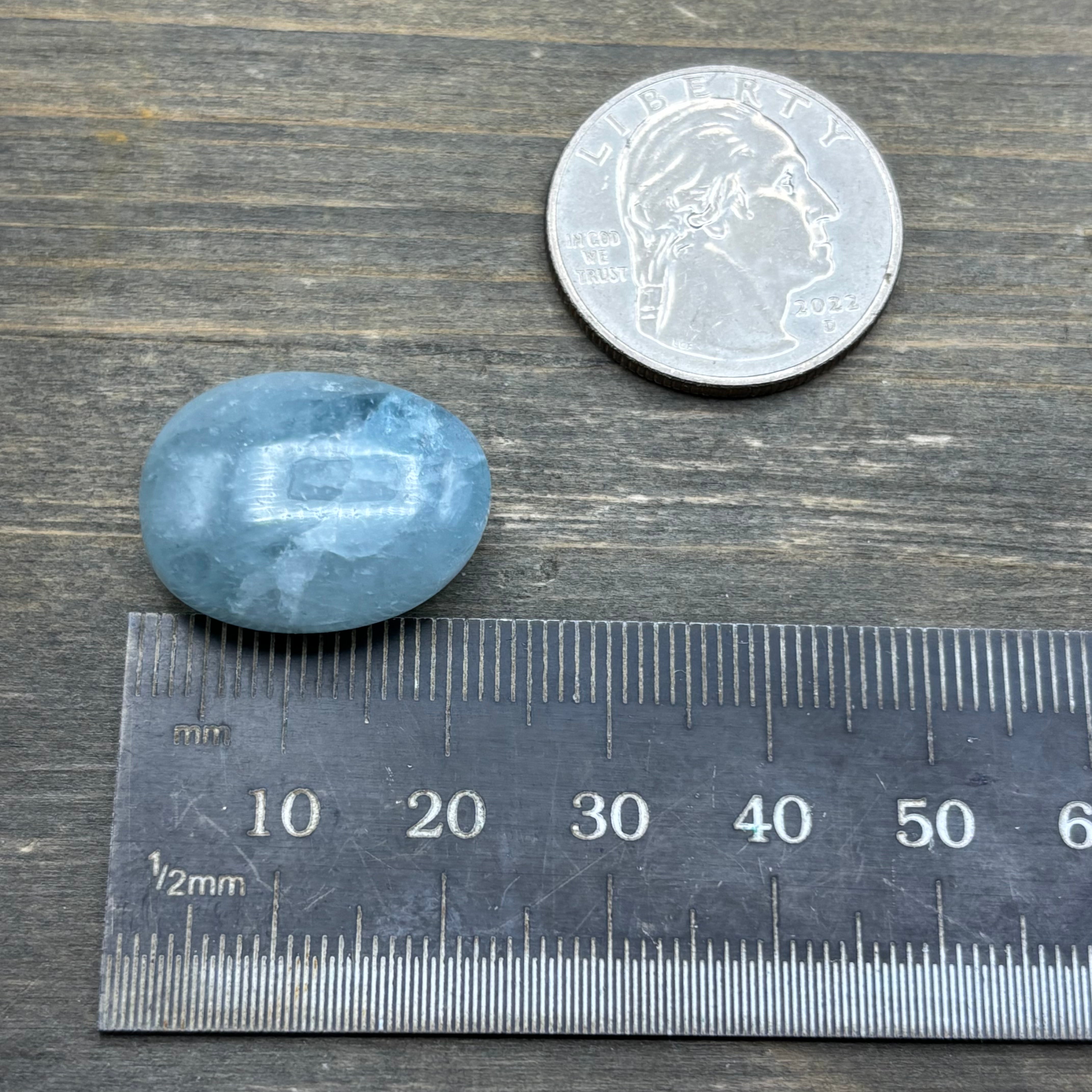 Aquamarine Magic Oval - 059