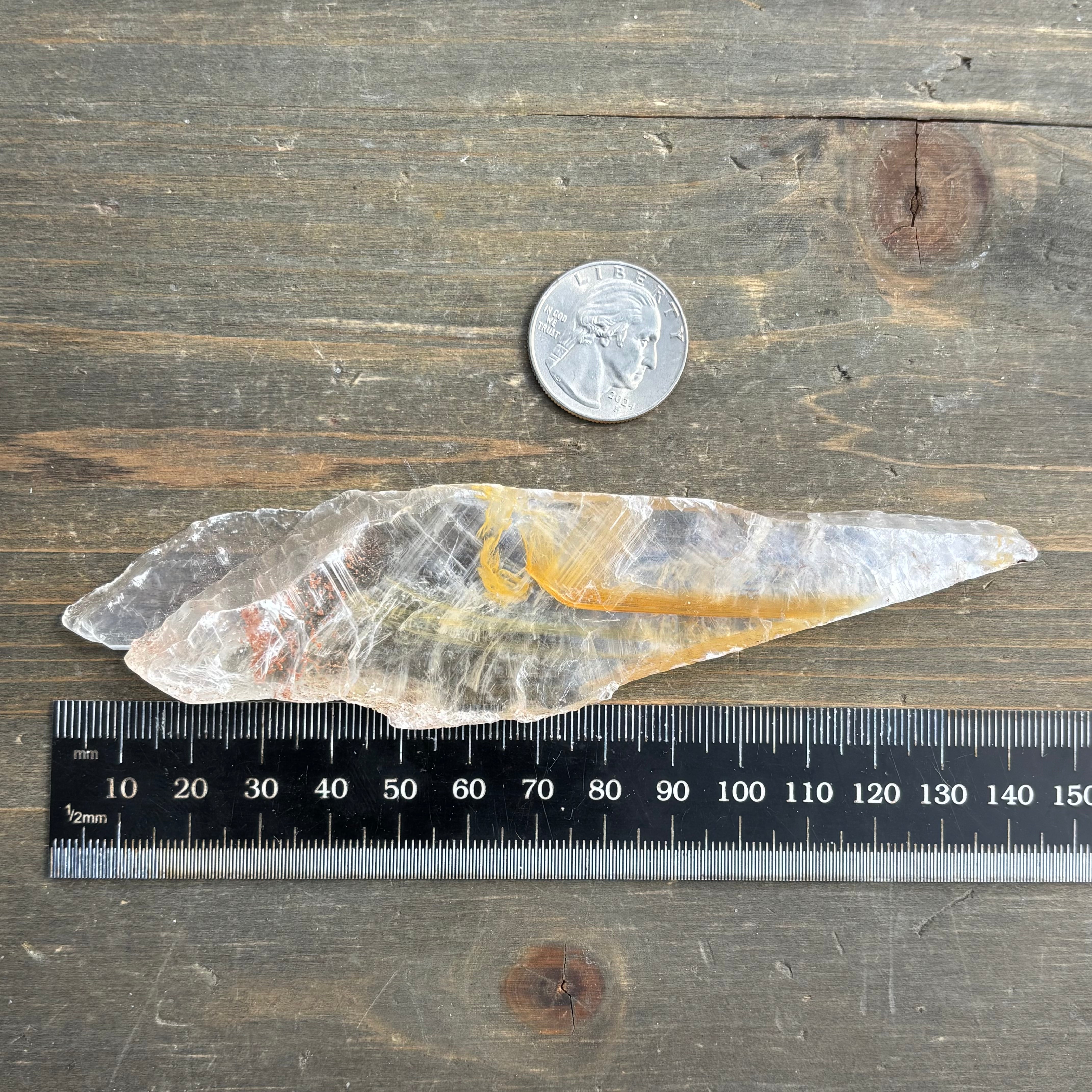 Golden Selenite Window - 642