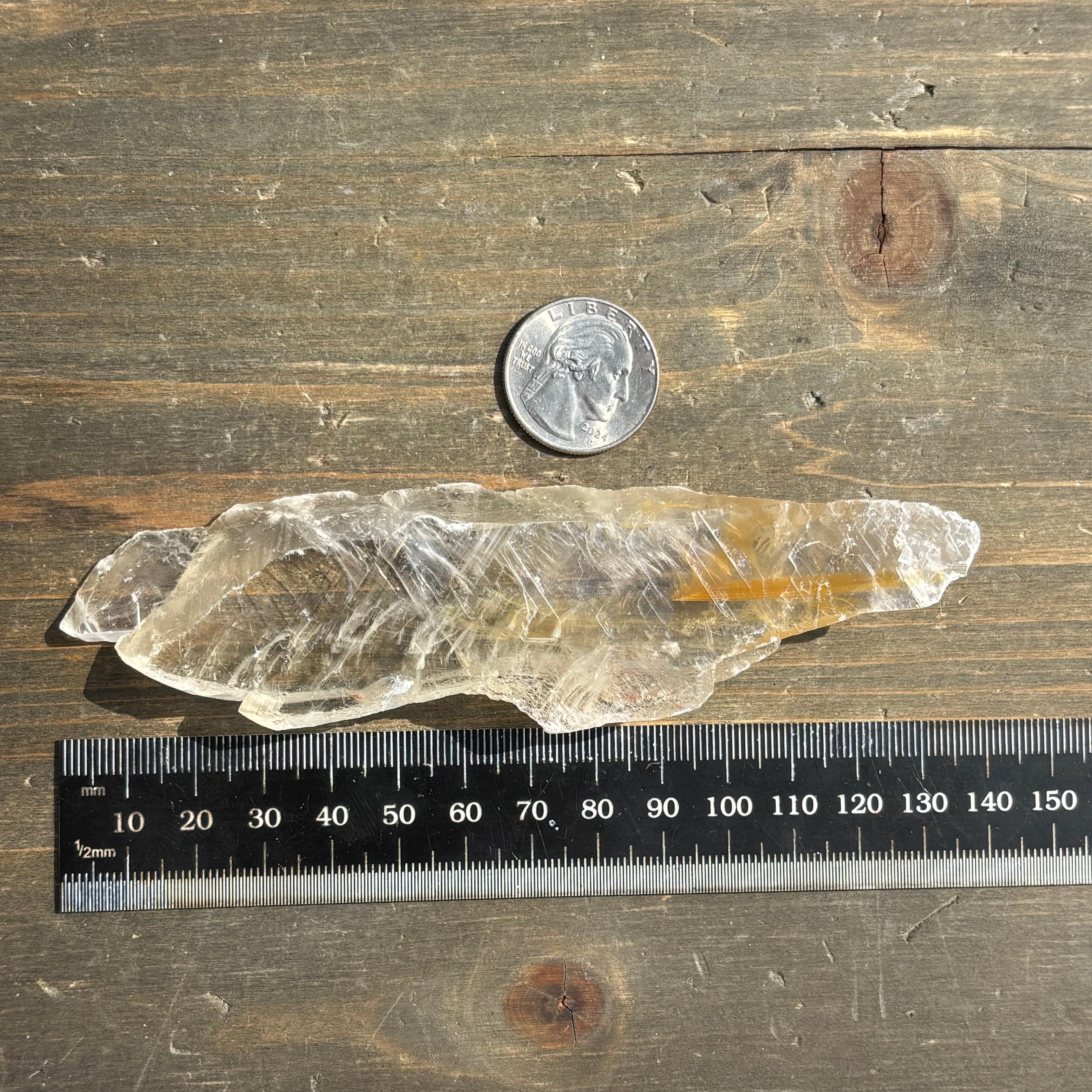Golden Selenite Window - 643