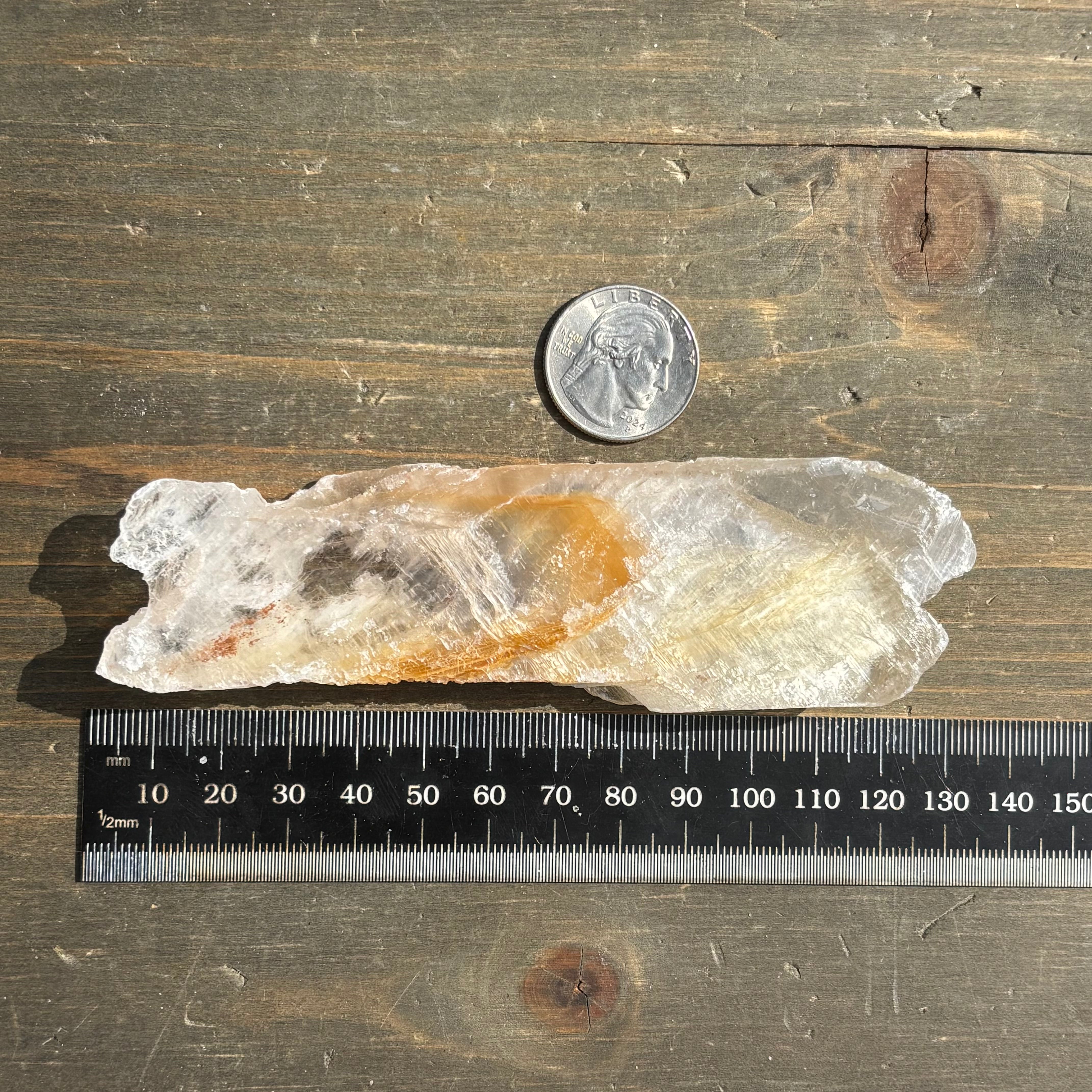 Golden Selenite Window - 645