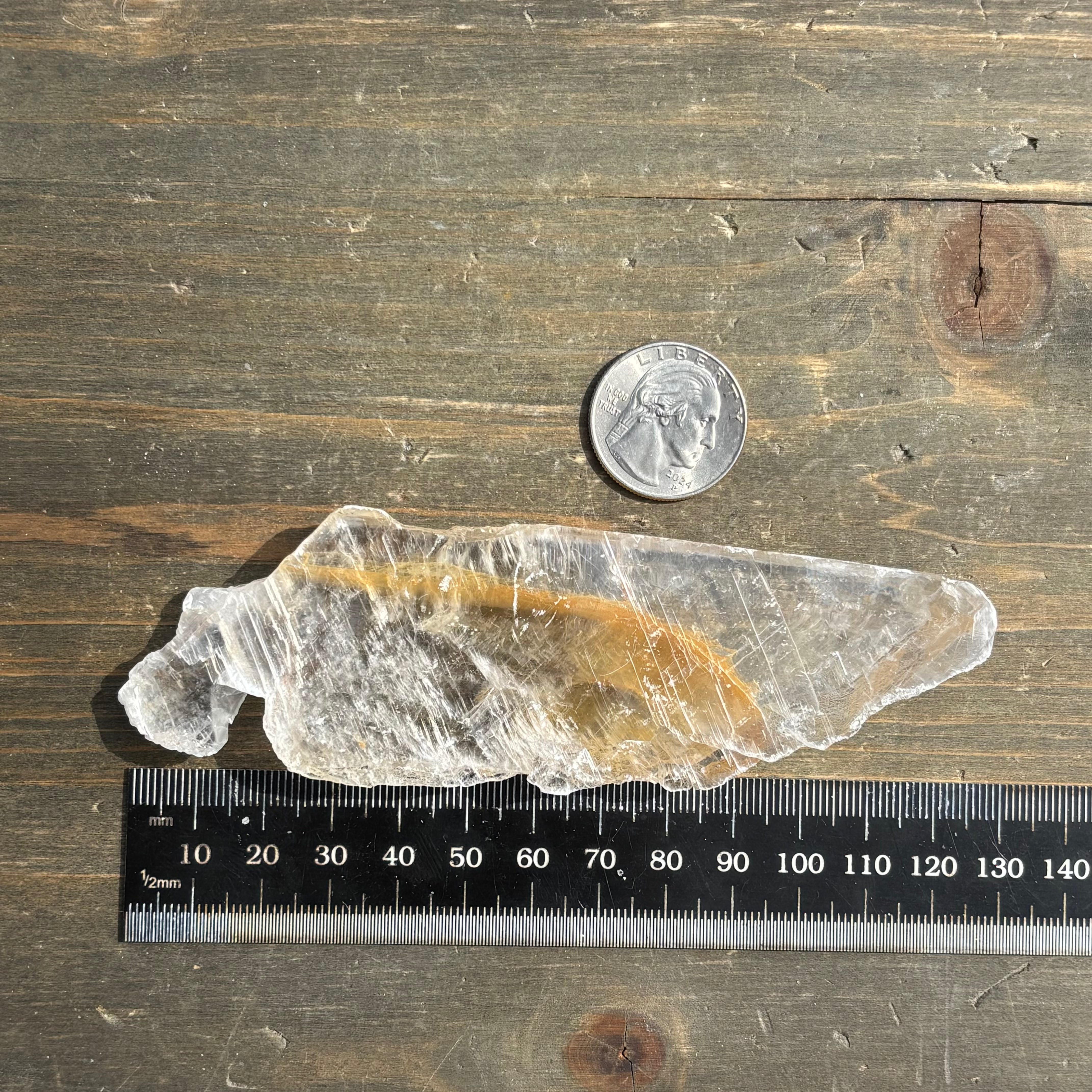 Golden Selenite Window - 646