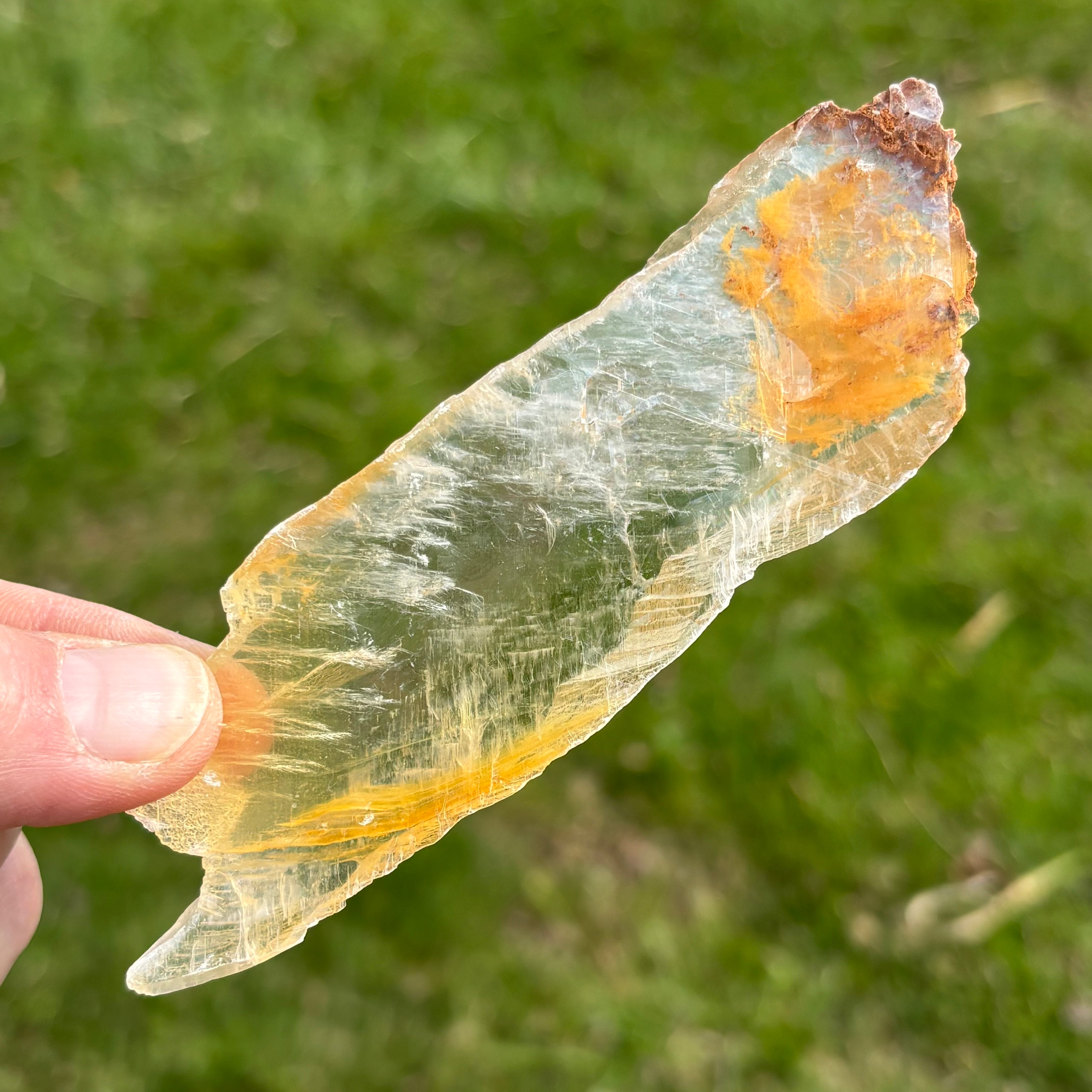 Golden Selenite Window - 649