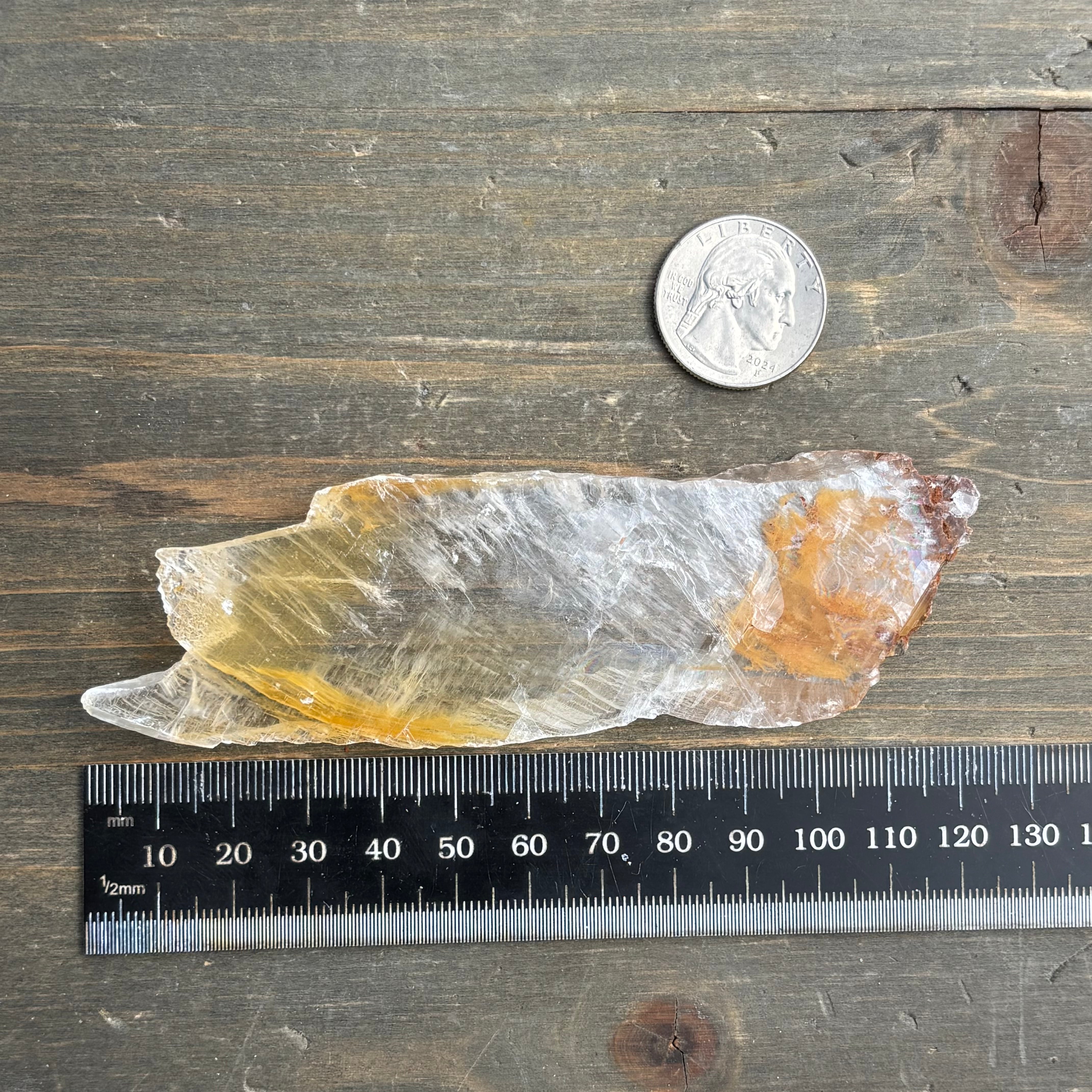 Golden Selenite Window - 649
