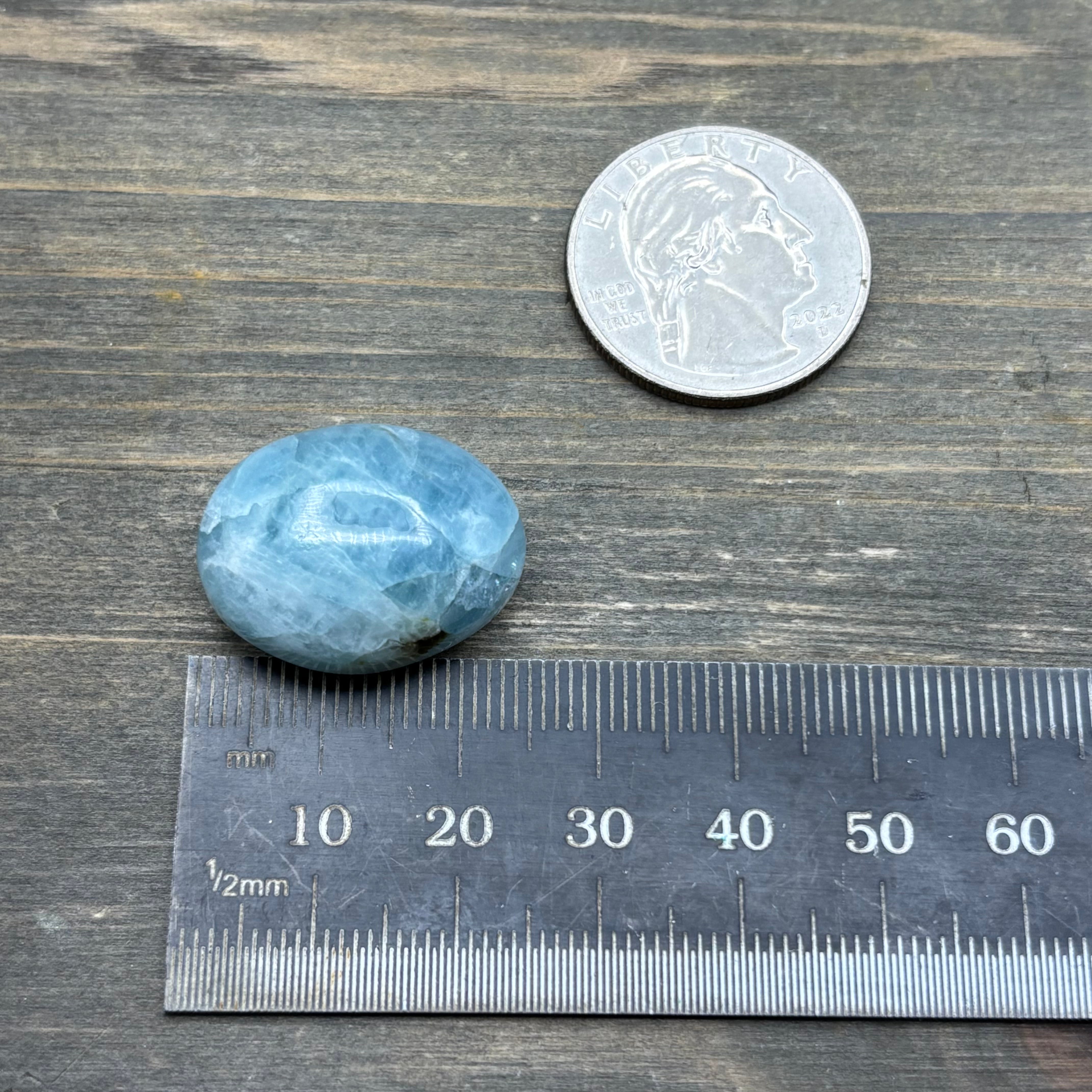 Aquamarine Magic Oval - 072