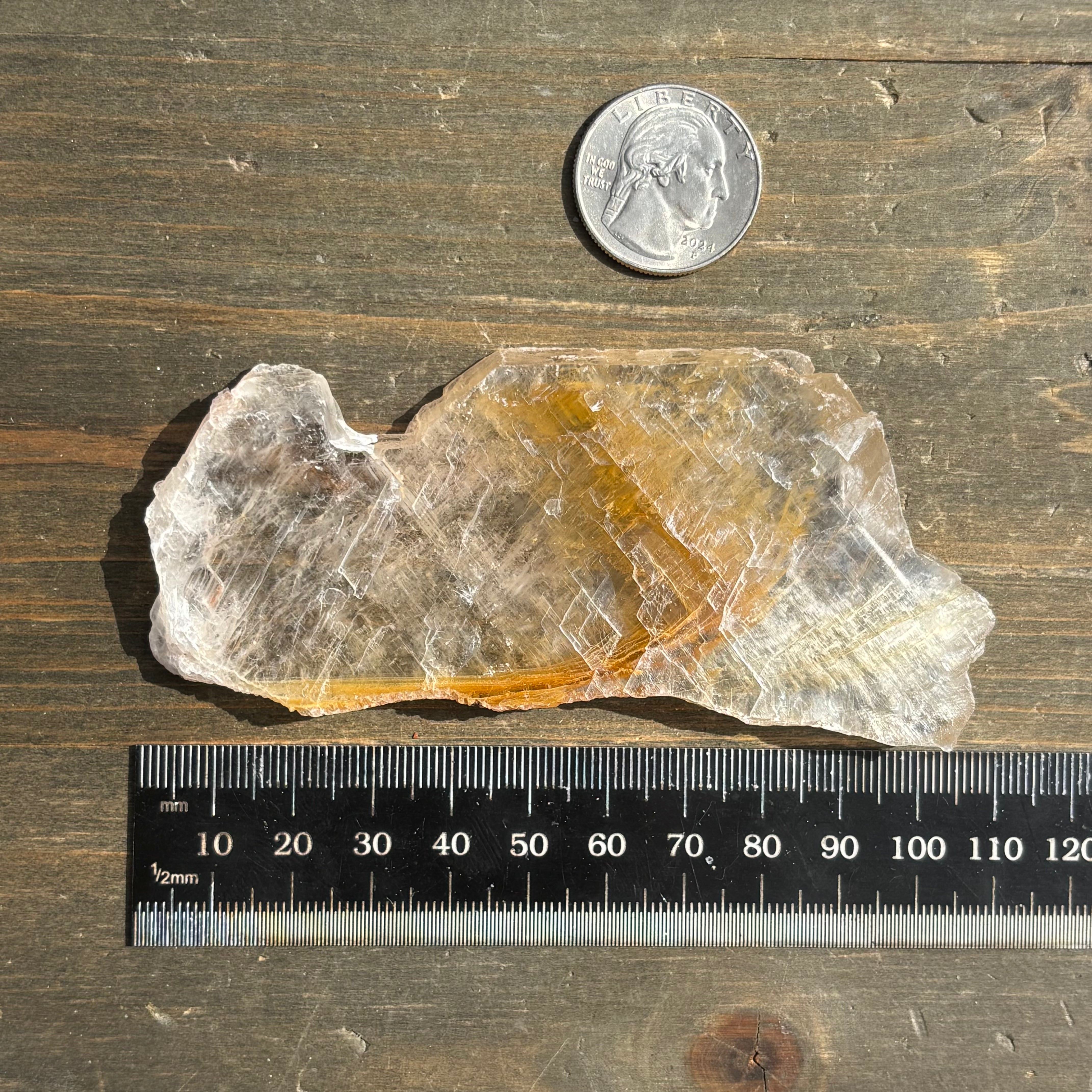 Golden Selenite Window - 651