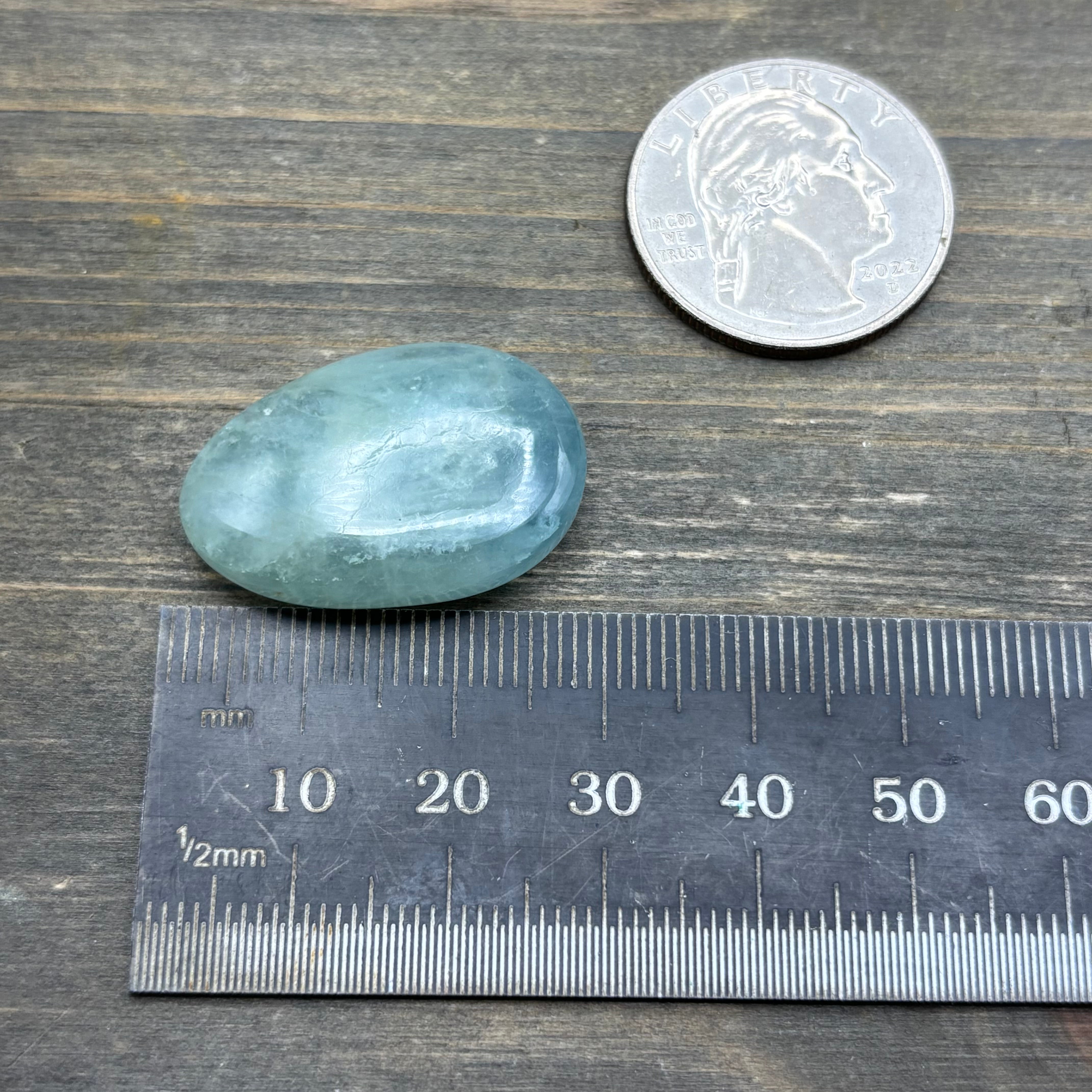 Aquamarine Magic Oval - 073