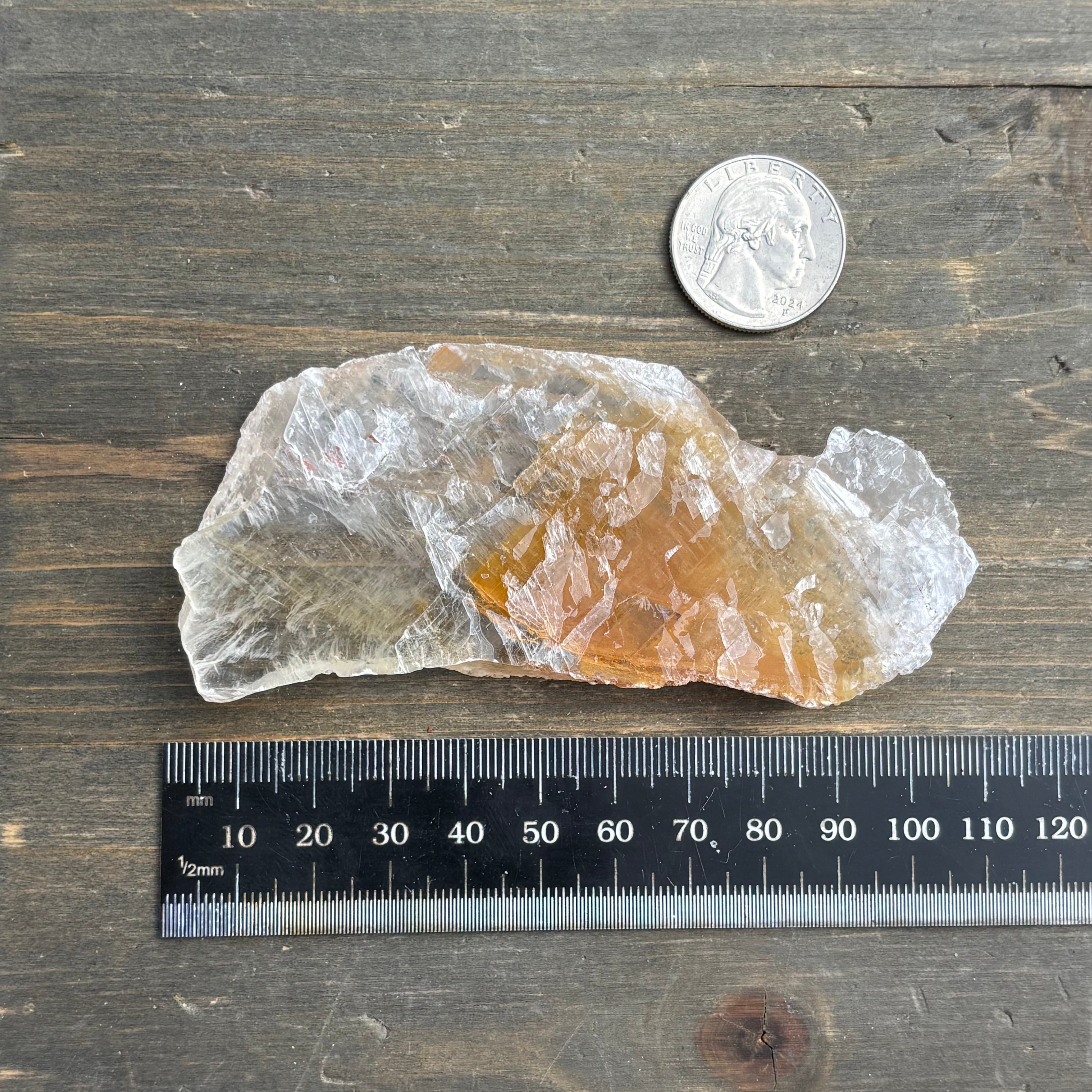 Golden Selenite Window - 652