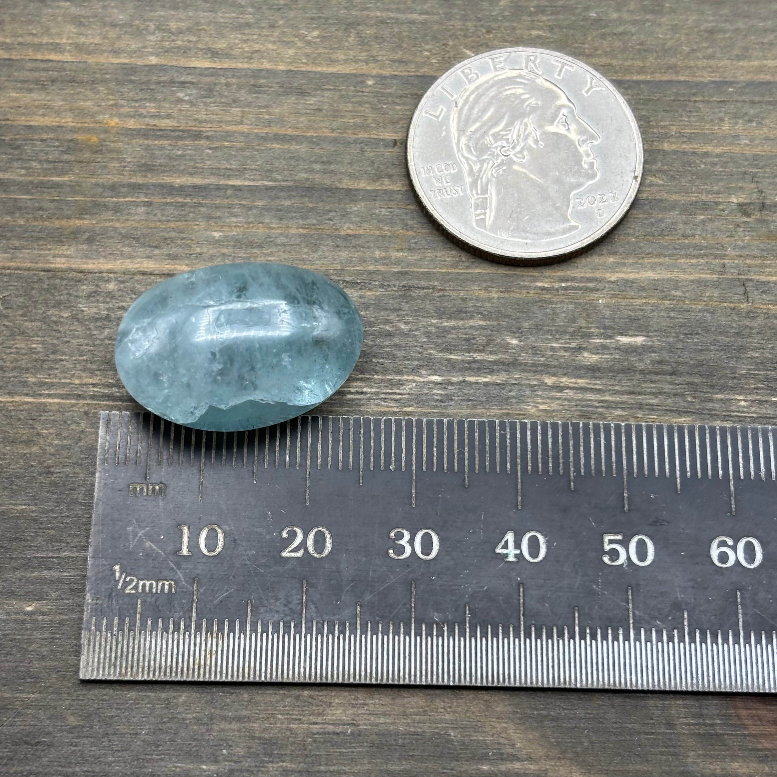 Aquamarine Magic Oval - 074