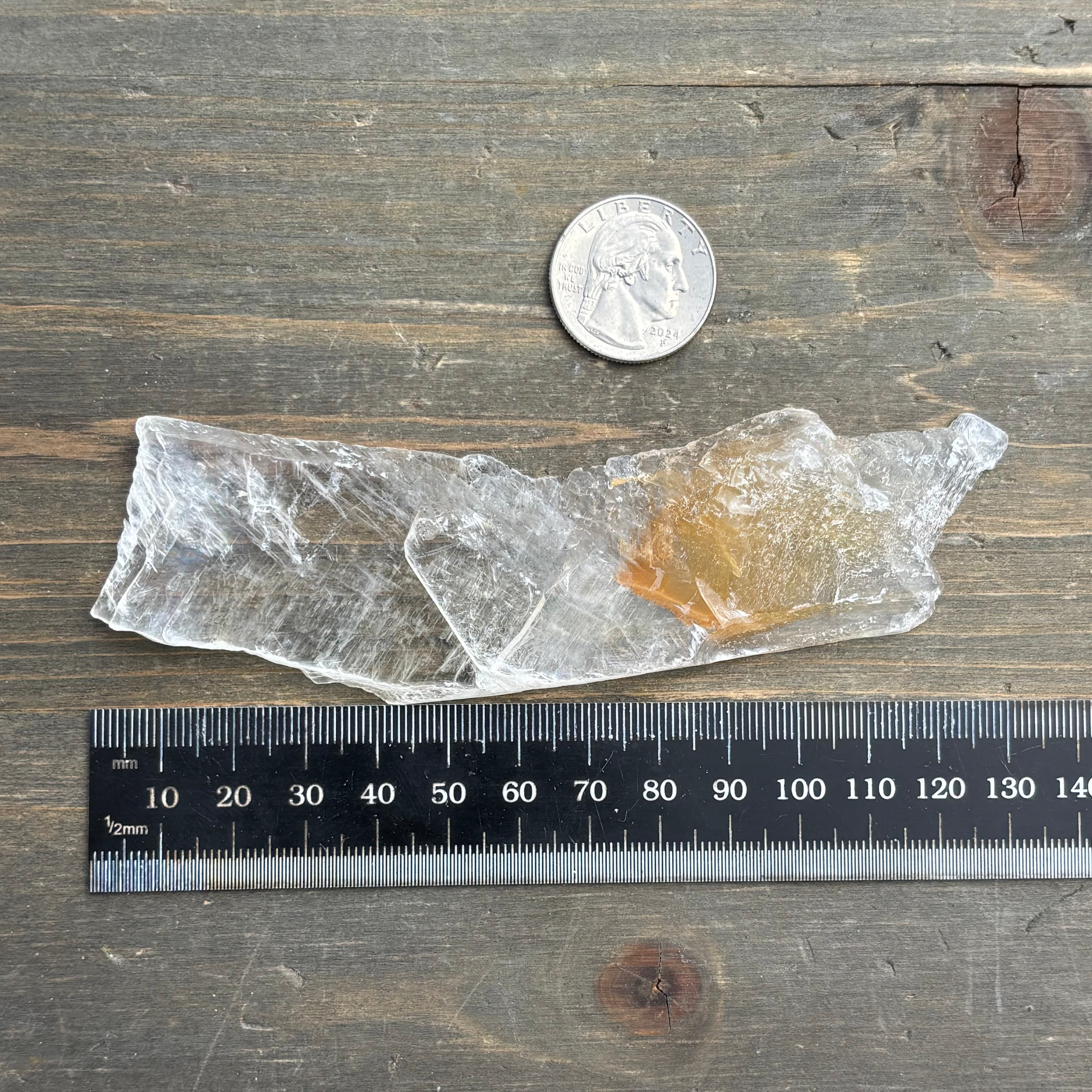 Golden Selenite Window - 655