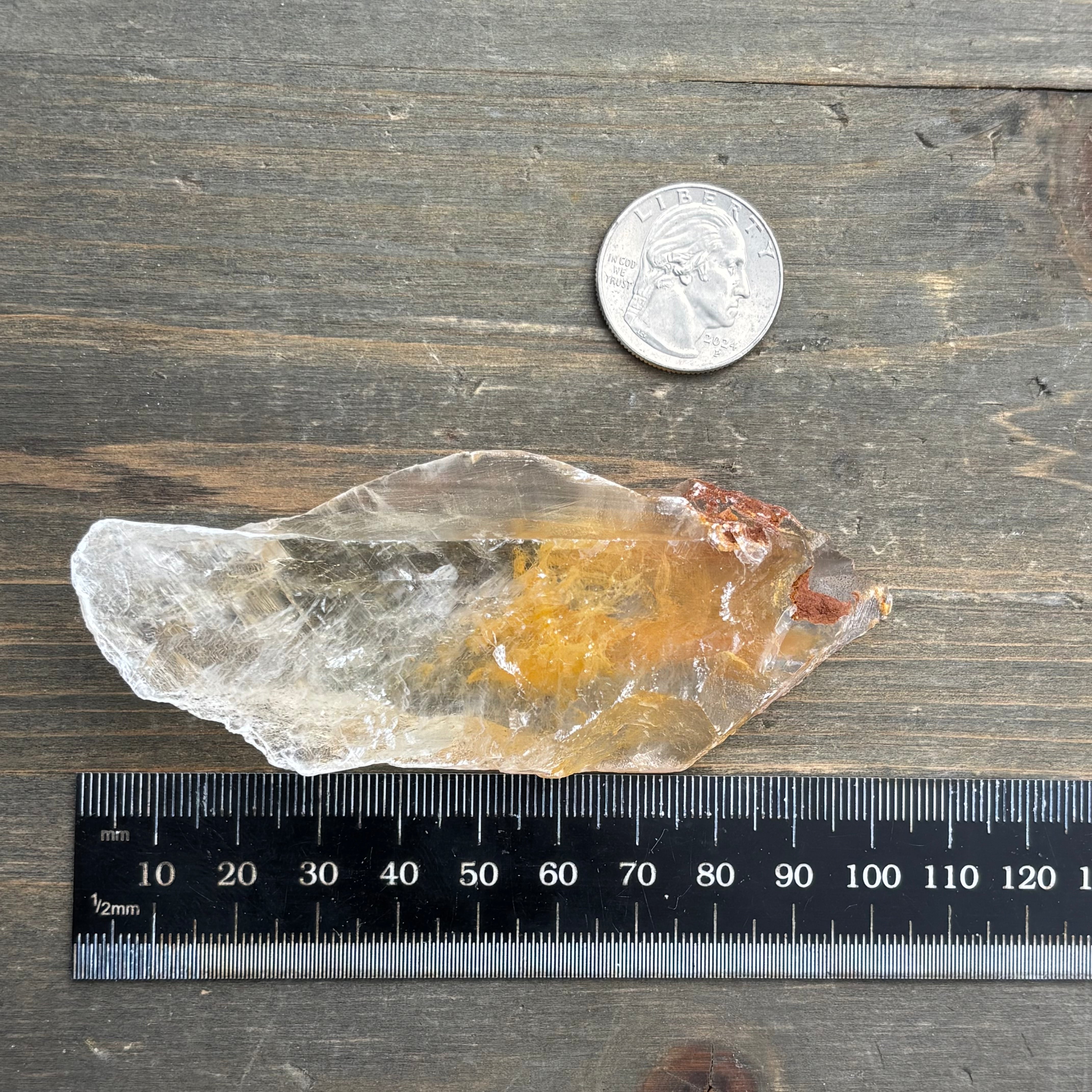 Golden Selenite Window - 657
