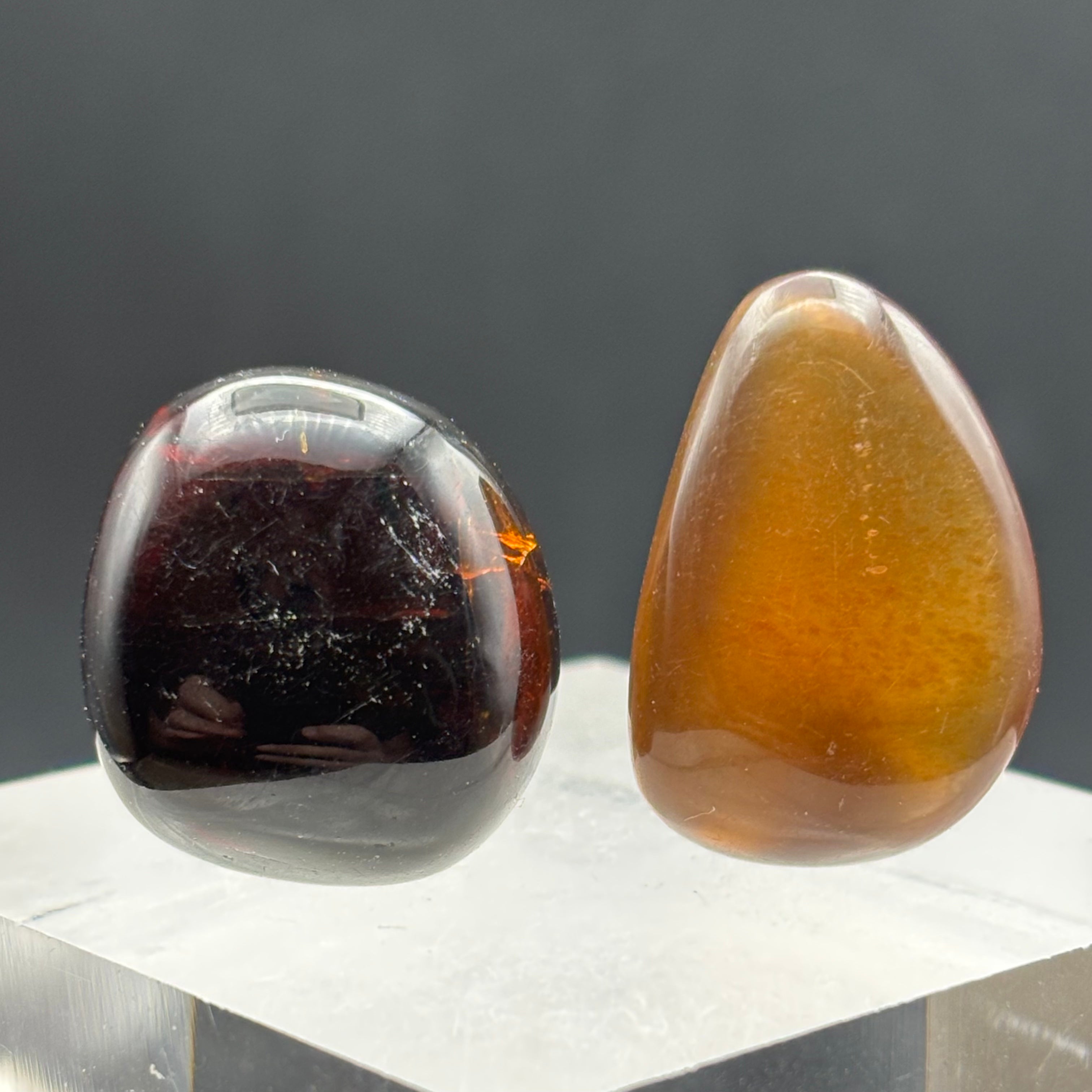 Blue Amber Pair