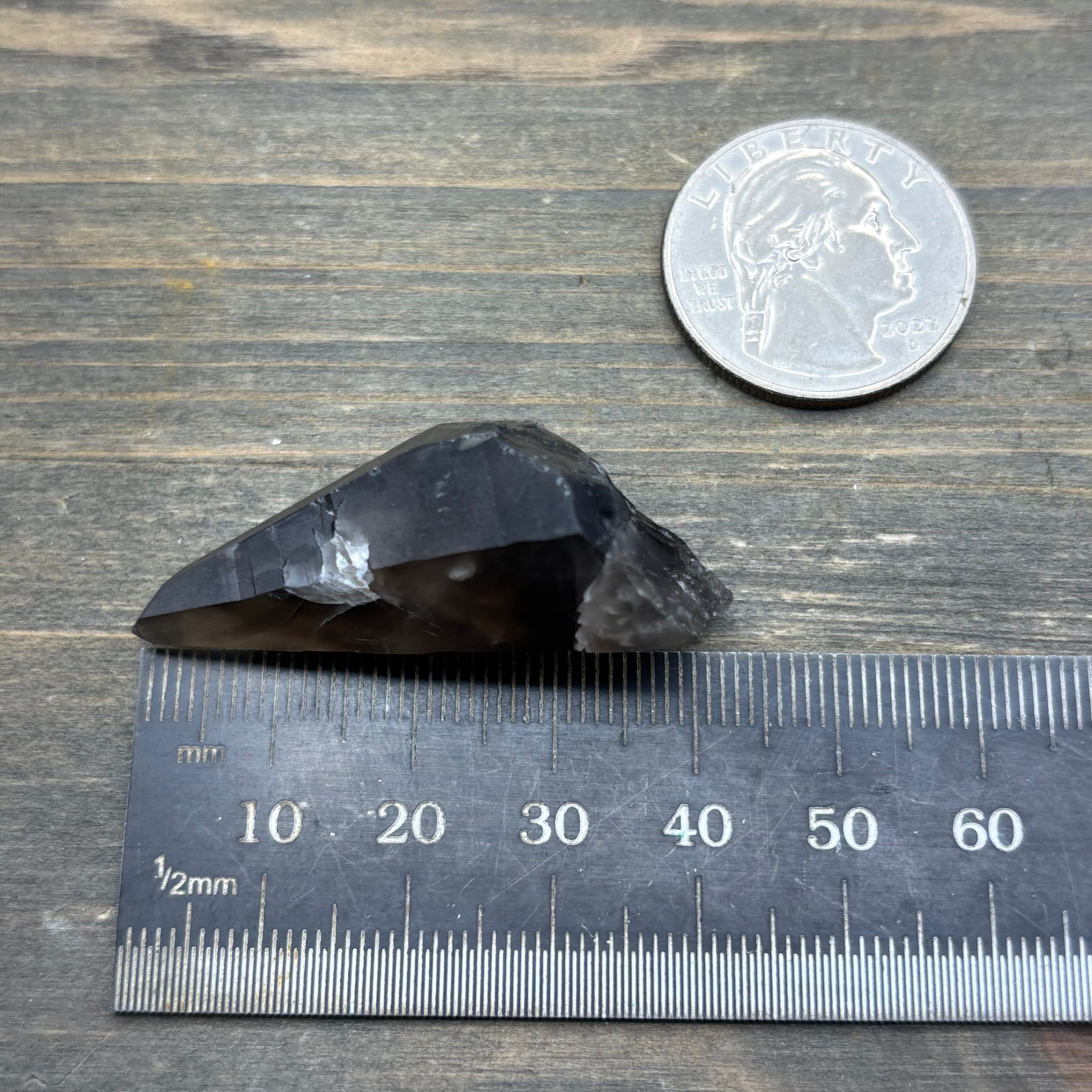 Dark Smoky Quartz Whole Crystal - 016