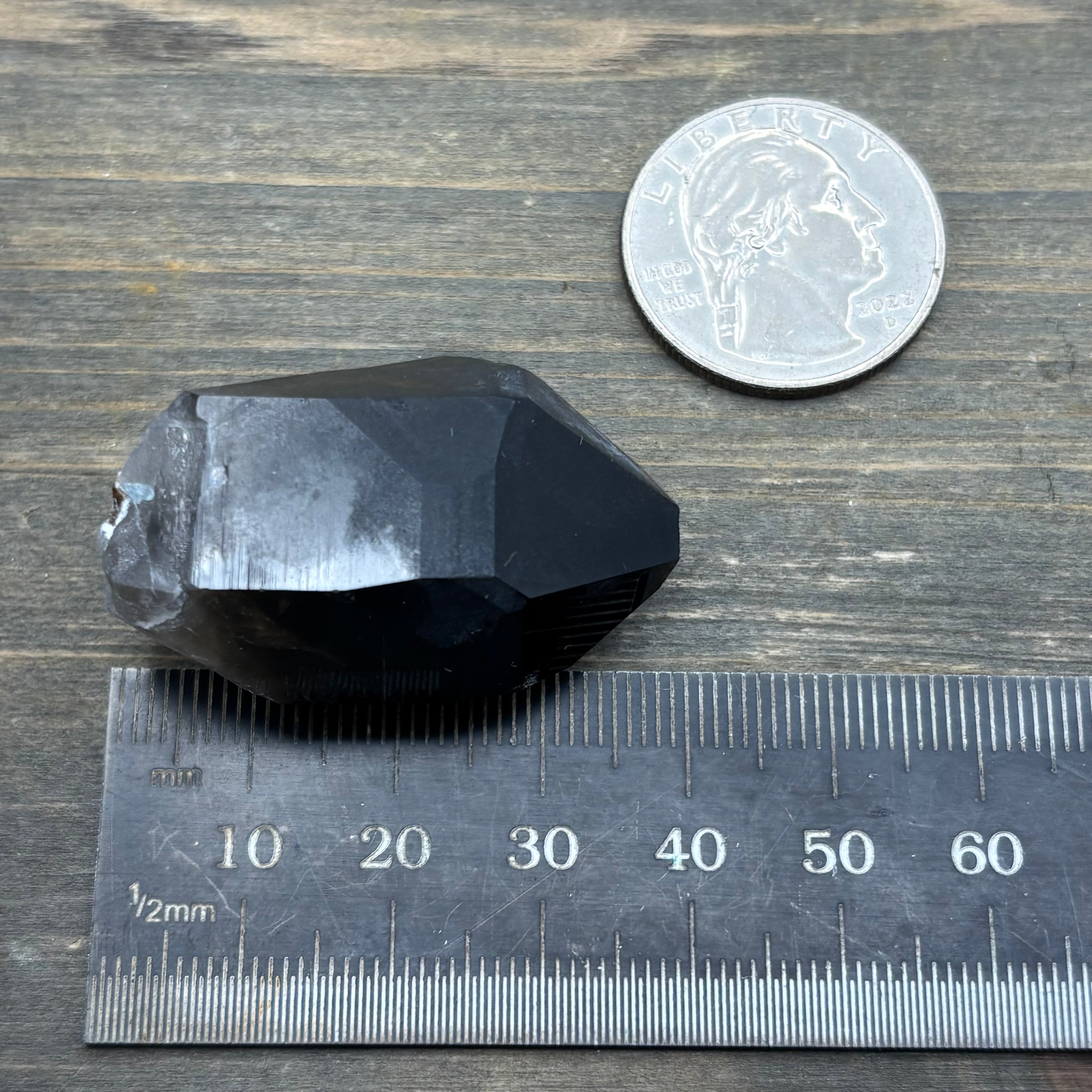 Dark Smoky Quartz Whole Crystal - 018