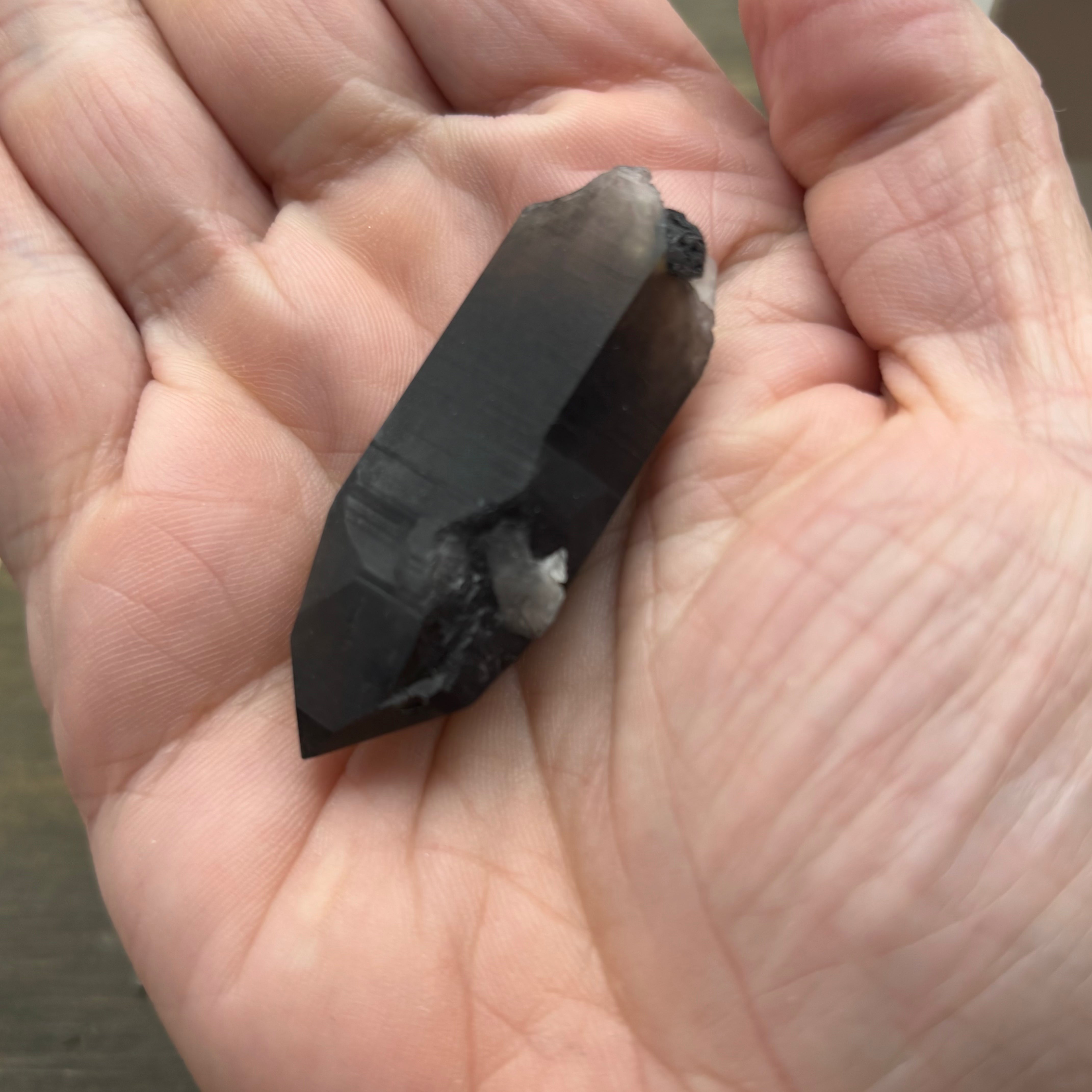 Dark Smoky Quartz Whole Crystal - 021